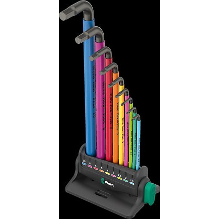 Wera 950/9 Hex-Plus Multicolour 3 Winkelschlüsselsatz metri