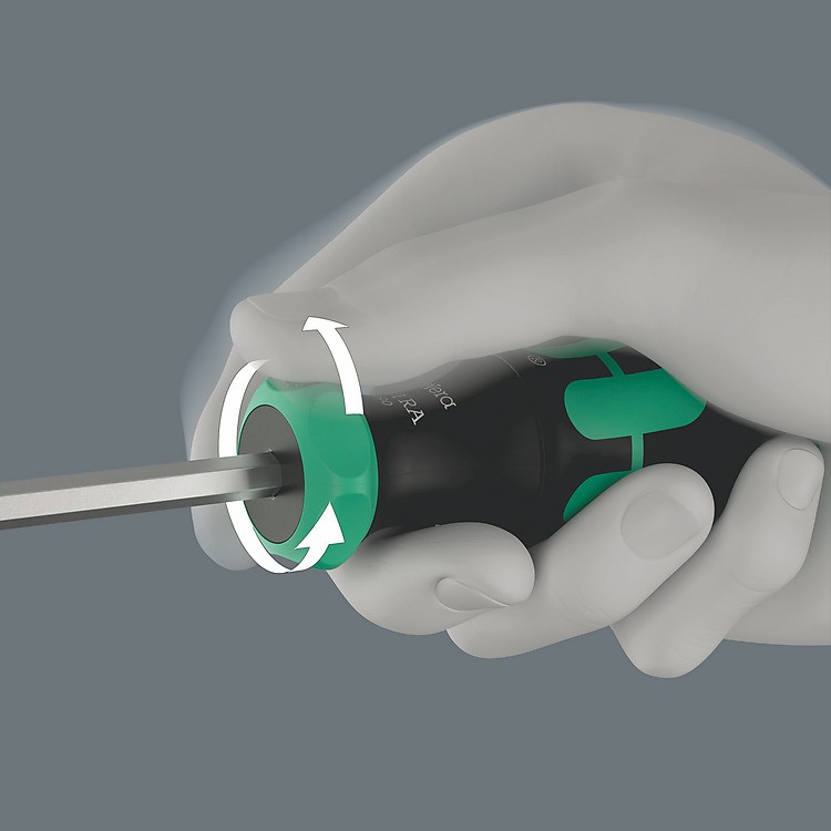 Wera Kraftform Kompakt 27 RA 1, Ratsche m Bits, 6-teilig