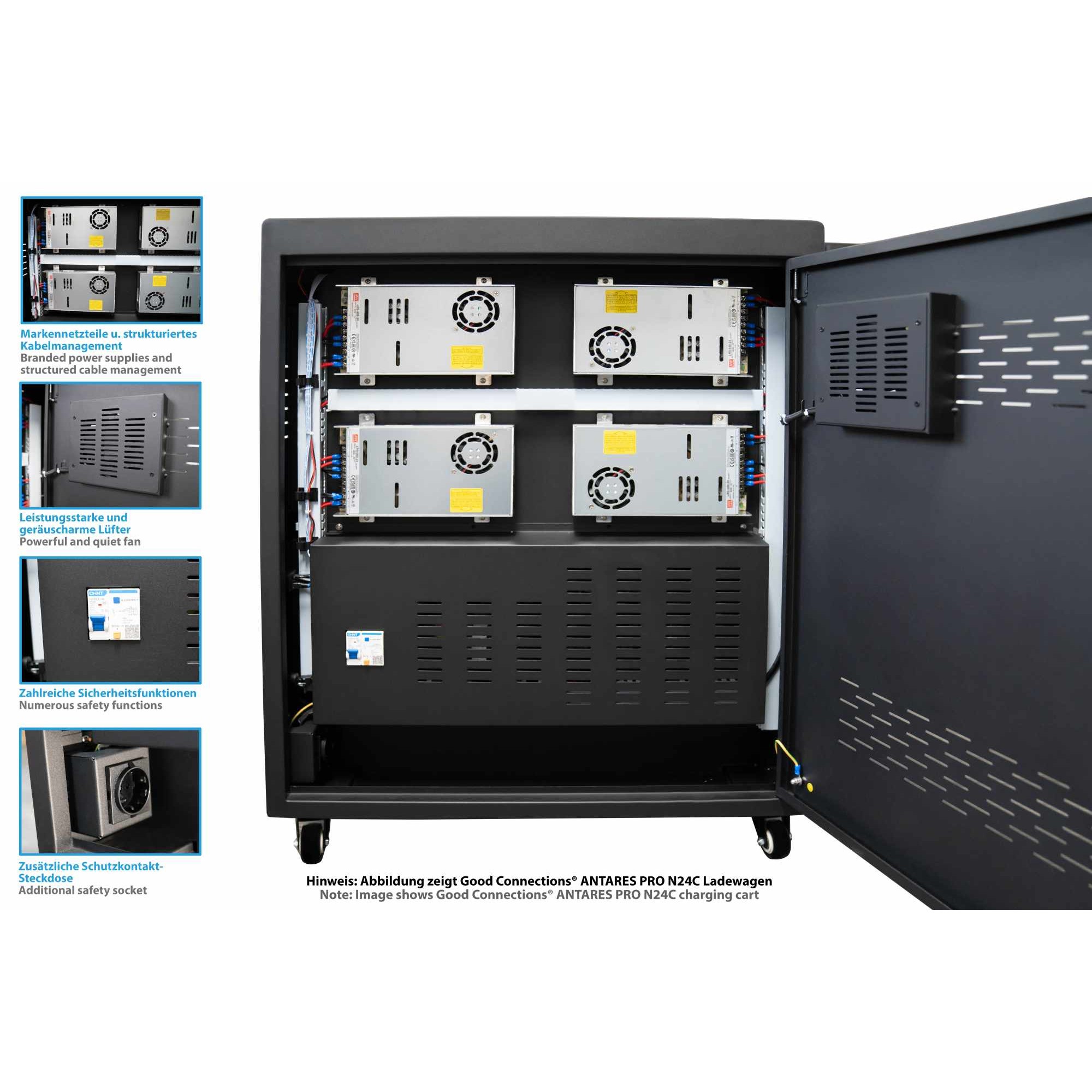 Alcasa PCT03-C24S portable device management cart/cabinet