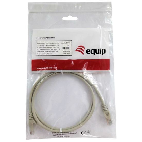 Equip Cat.6 U/UTP Patchkabel, 1.0m, Beige