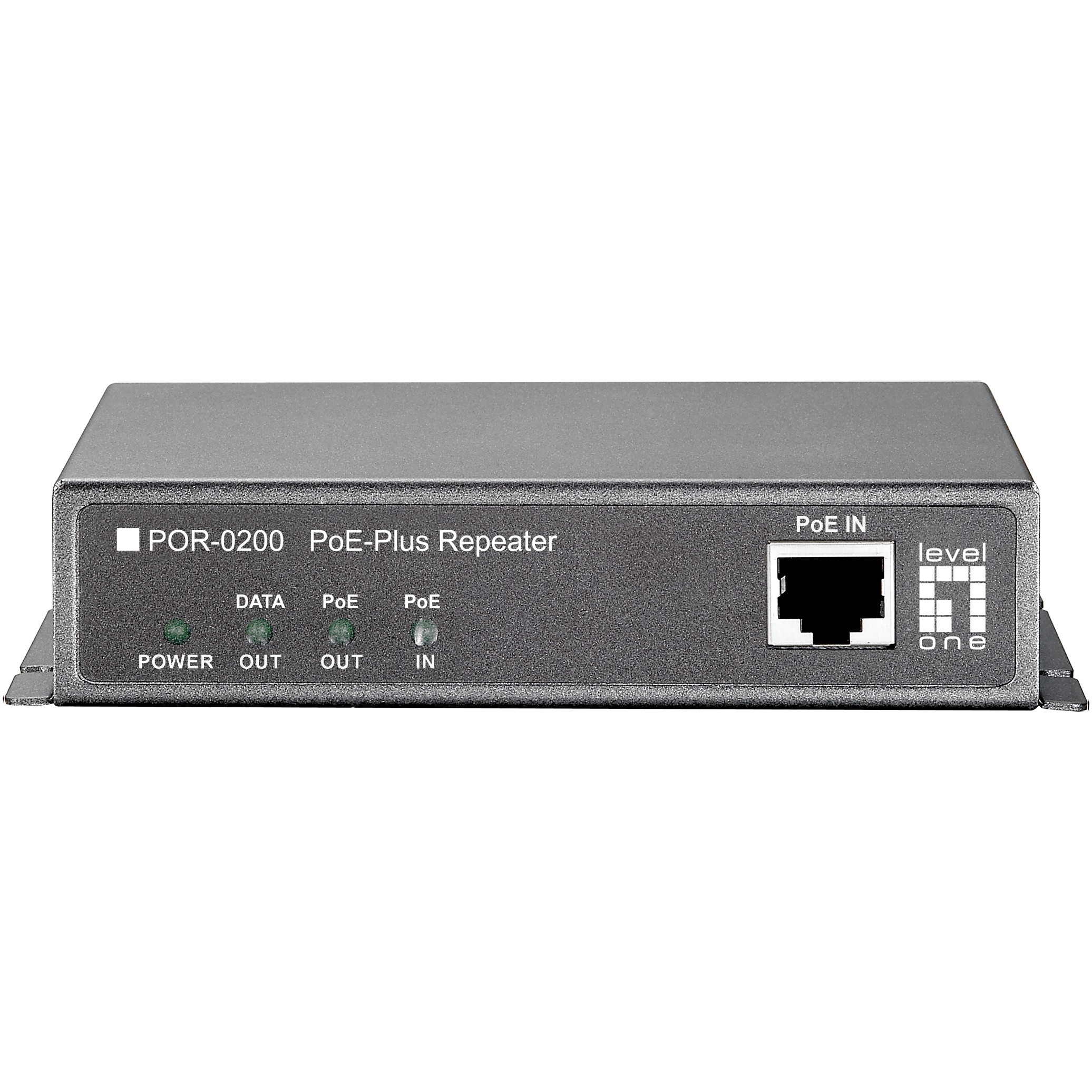 LevelOne PoE+   Repeater  1xPoE       100Mbps           grau