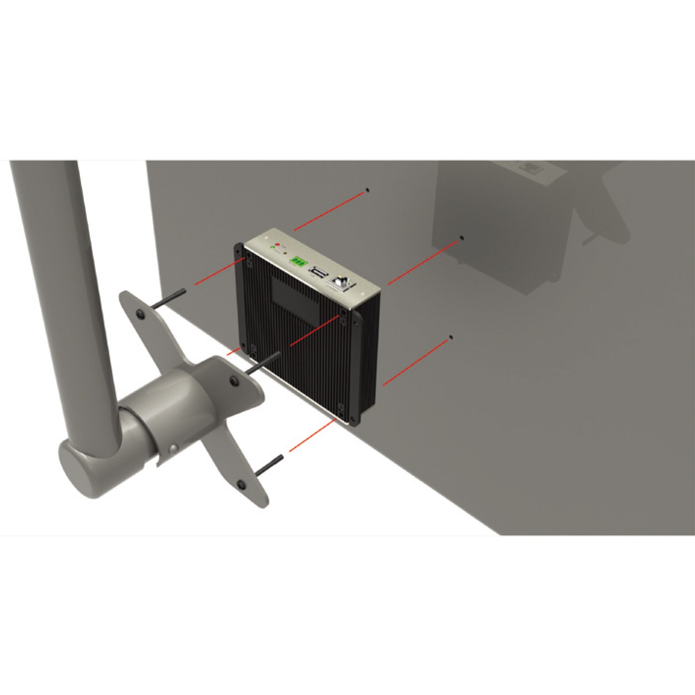 LevelOne DSS-1000 Digitaler Mediaplayer Schwarz, Silber Full HD 1920 x 1080 Pixel