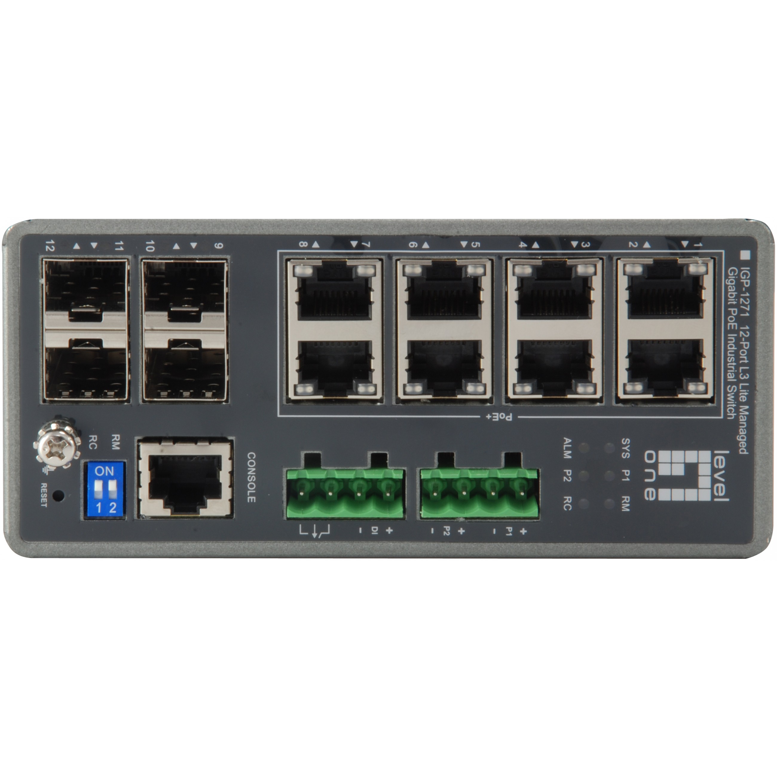 LevelOne Industr.PoE Switch  8xGE PoE+TURING 240W Managed L3