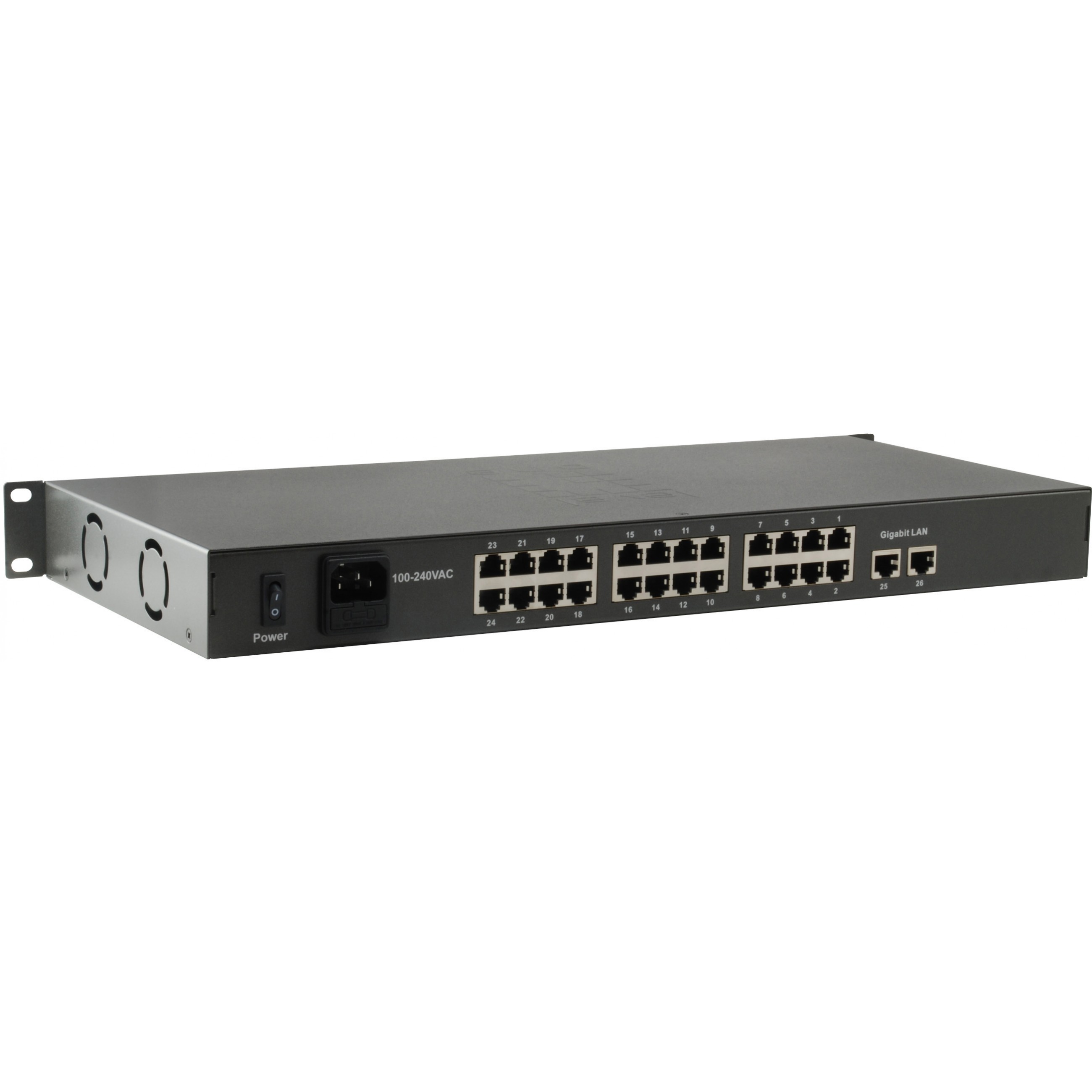 LevelOne FGP-2601W150 Netzwerk-Switch Unmanaged Gigabit Ethernet (10/100/1000) Power over Ethernet (PoE) Schwarz