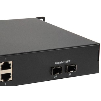 LevelOne FGP-2602W380 Netzwerk-Switch Unmanaged Fast Ethernet (10/100) Power over Ethernet (PoE) Schwarz