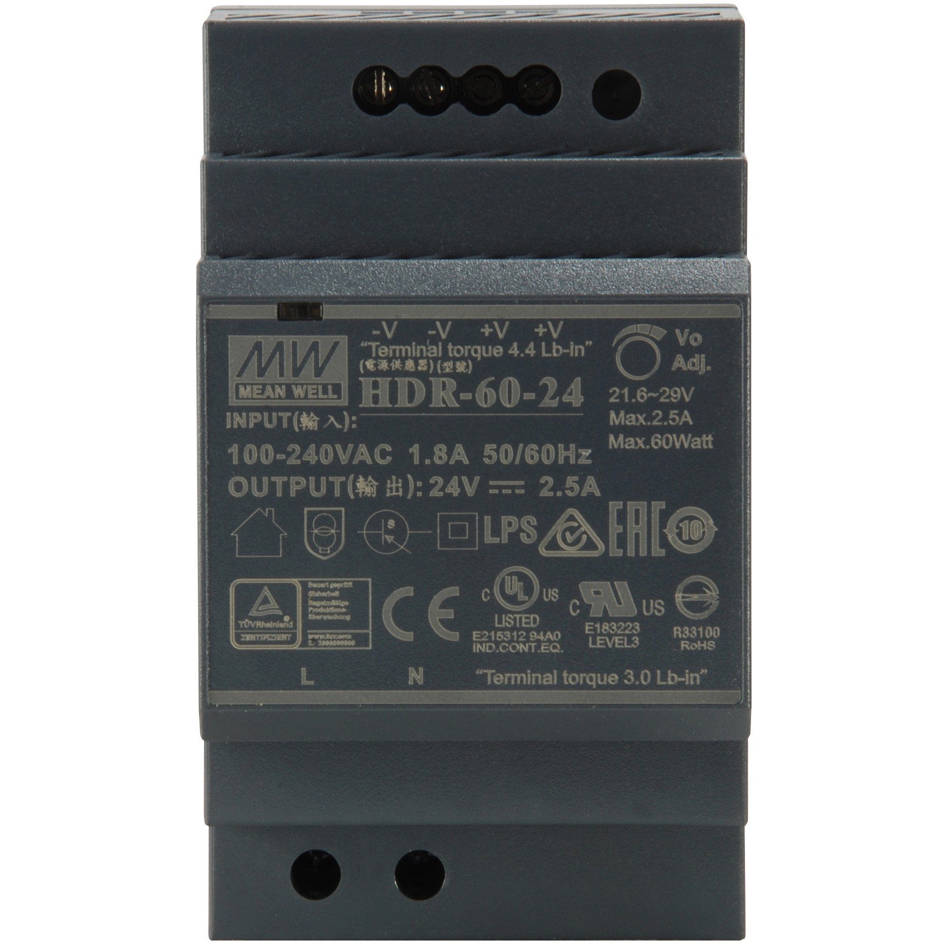 LevelOne POW-2421 Netzteil 60 W Schwarz