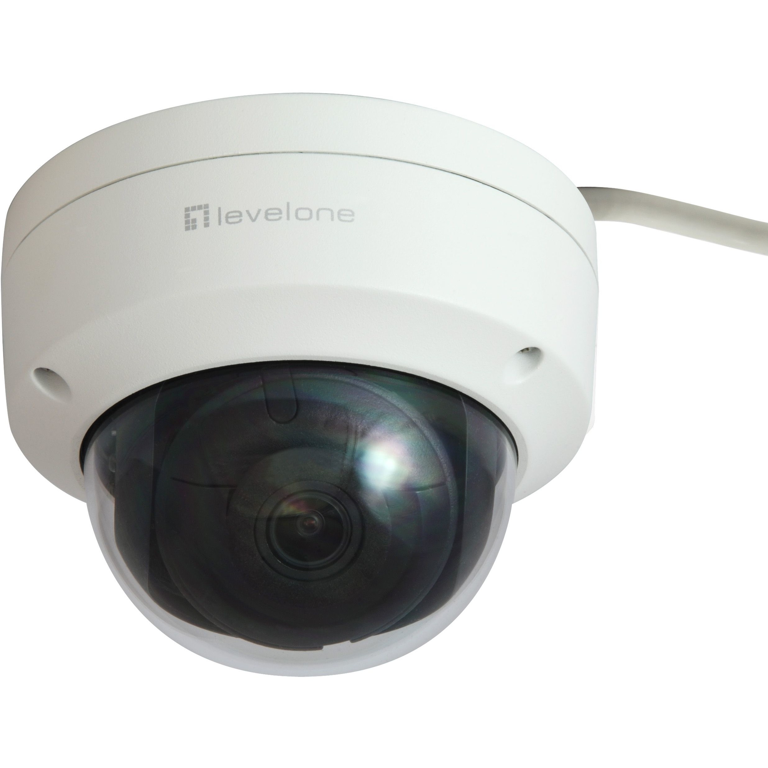 LevelOne GEMINI Feste-Dom-IP-Netzwerk-Kamera, 4 Megapixel, H.265, 802.3af PoE, IR-LEDs, Innen / Außen