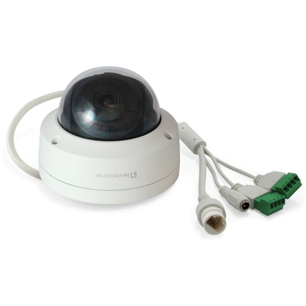 LevelOne IPCam       Dome Fix Out 6MP/H.265/IR/  9W/PoE/IP67