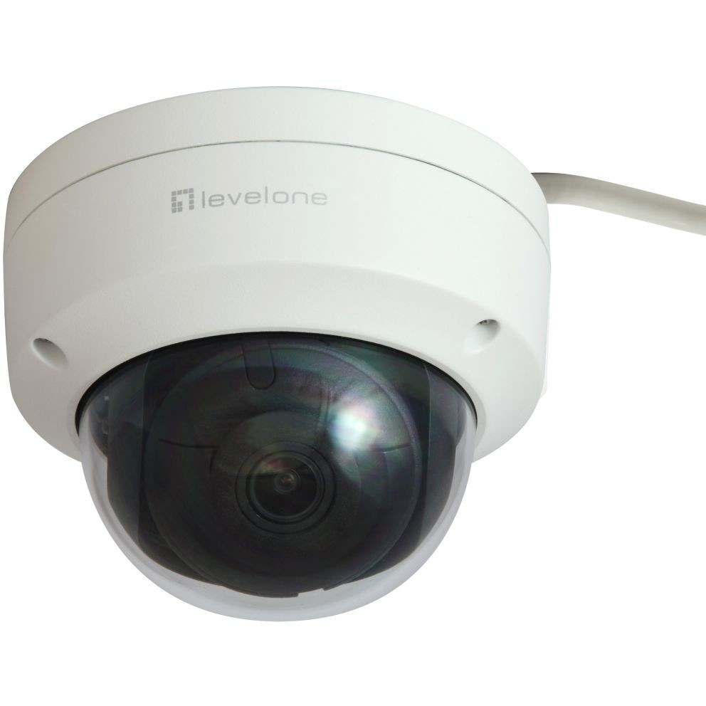 LevelOne IPCam       Dome Fix Out 6MP/H.265/IR/  9W/PoE/IP67