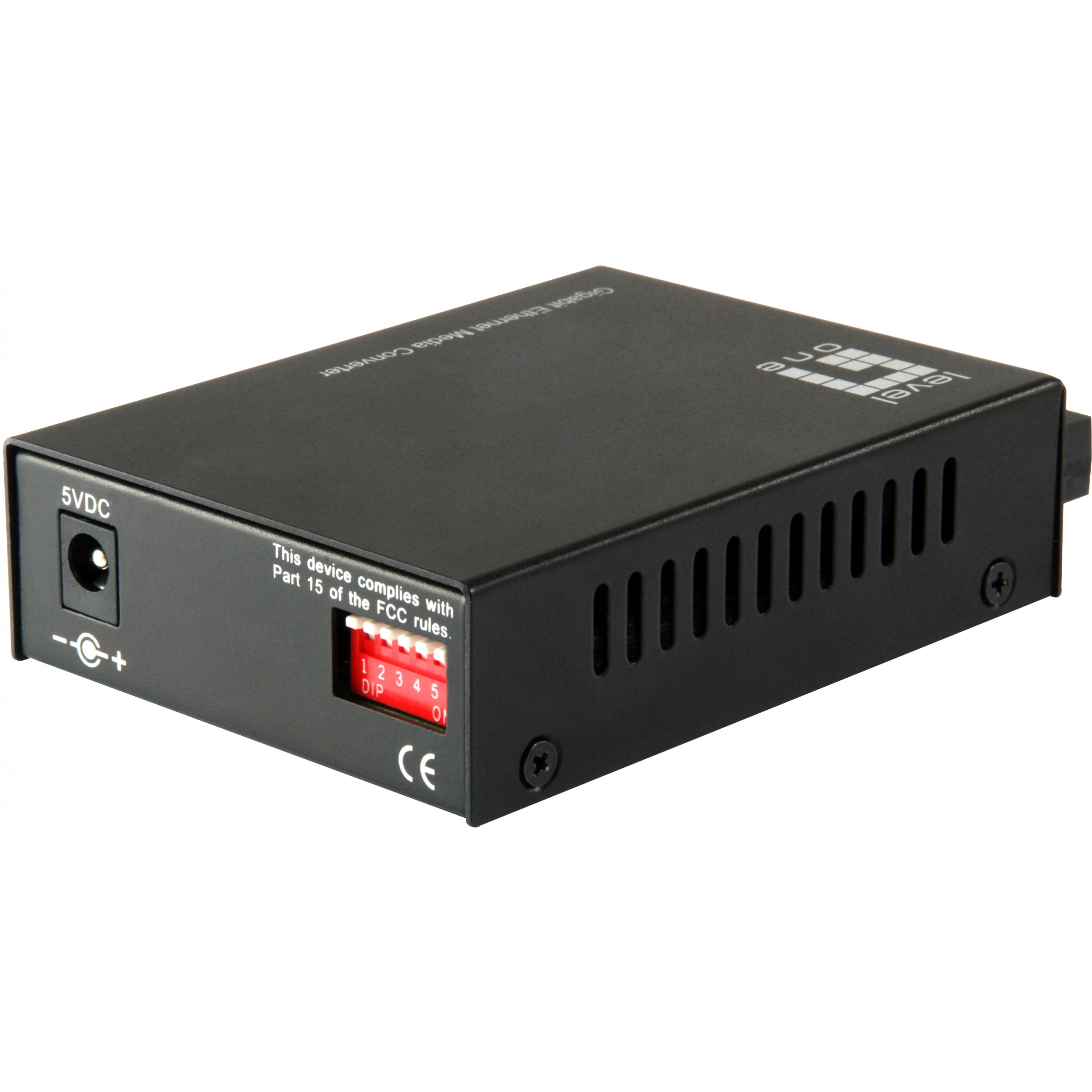 LevelOne GVT-2002 Netzwerk Medienkonverter 1000 Mbit/s 1310 nm Einzelmodus Schwarz