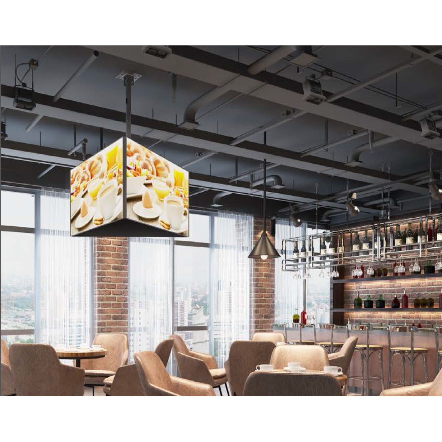 Equip 650371 Halterung für Schilderdisplays 165,1 cm (65) Schwarz