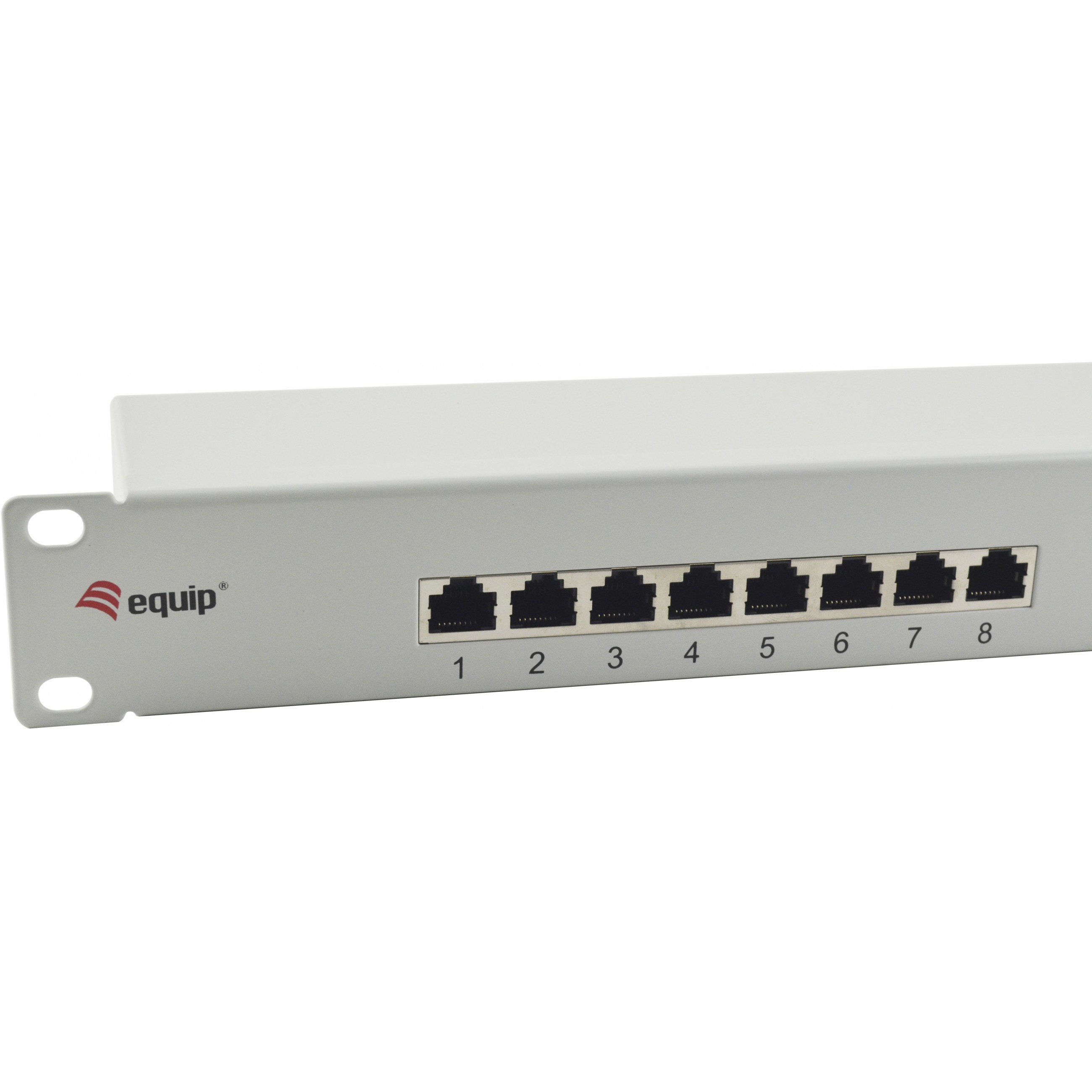 Equip 16-Port Cat.6 Ungeschirmtes Patch Panel, Hellgrau