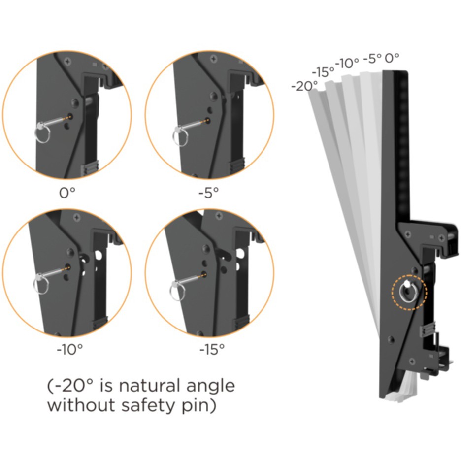 Equip Deckenhalterung 45-50/3TFT  50Kg Manu Triple      sw lite Retail (Speditionsversand)
