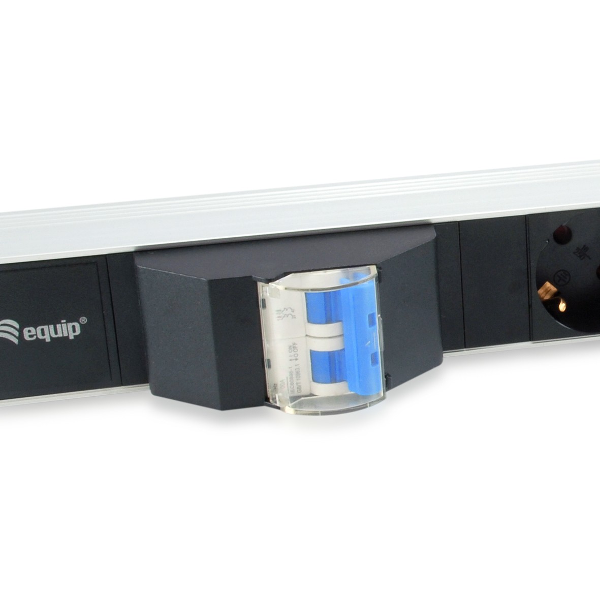 Equip 333312 Stromverteilereinheit (PDU) 6 AC-Ausgänge 1U Schwarz