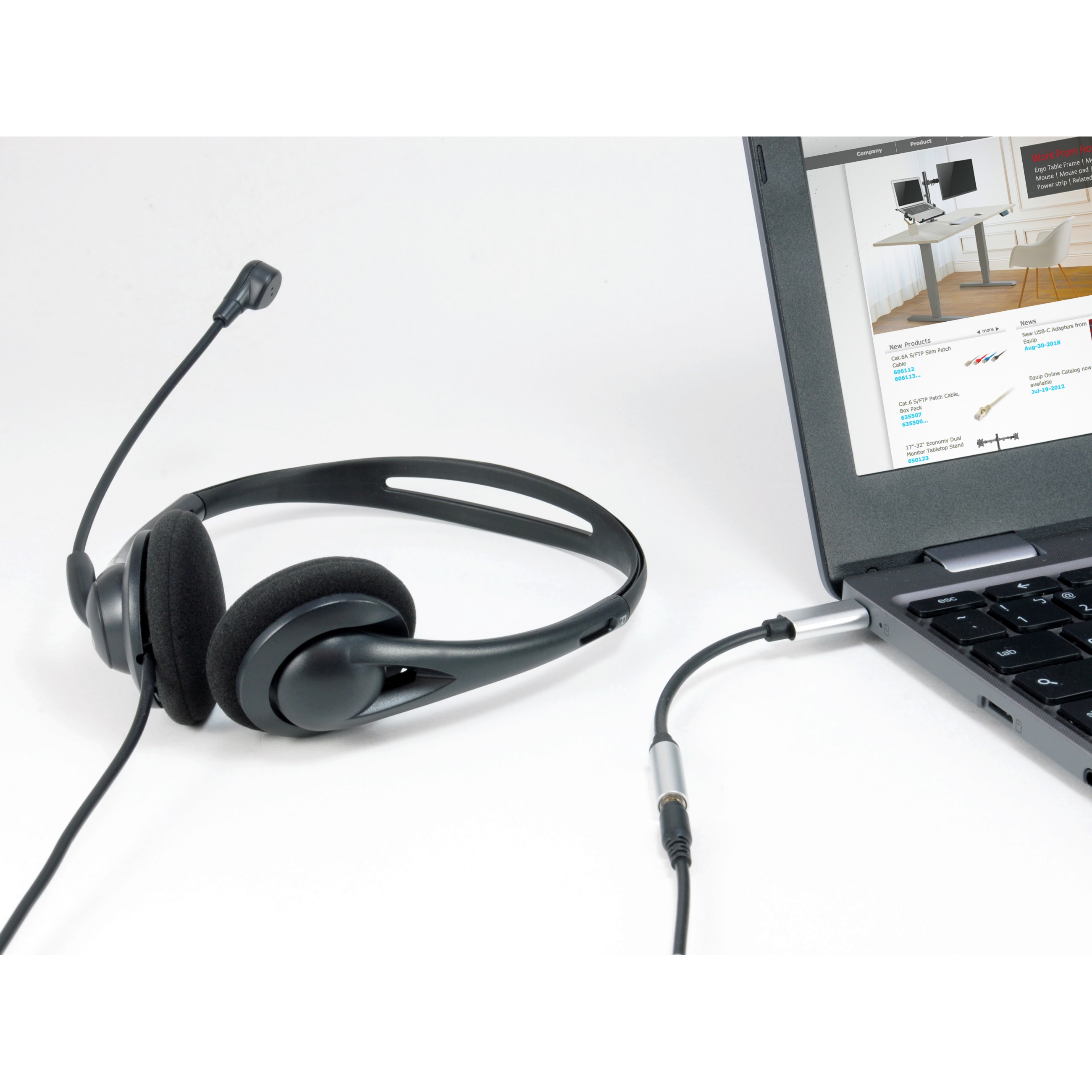 Equip USB-C 3,5mm Kopfhörer DAC Adapter