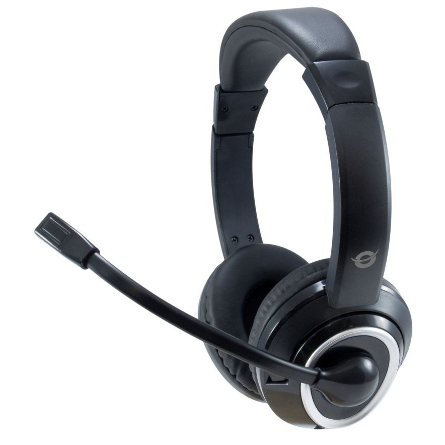 CONCEPTRONIC Headset Stereo AUX/Mikro/Bedien.       2.00m sw