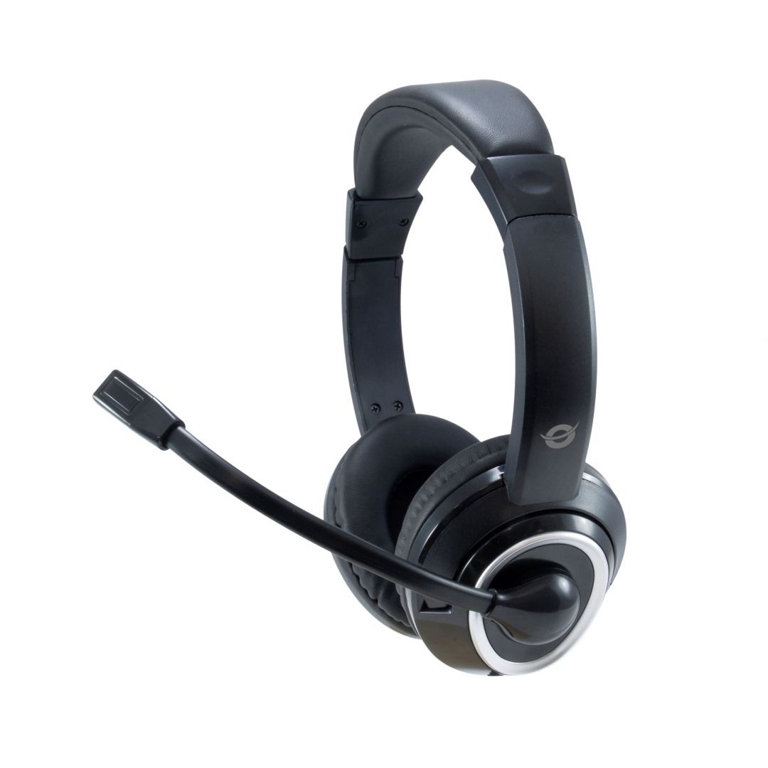 CONCEPTRONIC Headset Stereo AUX/Mikro/Bedien./Split.2.00m sw