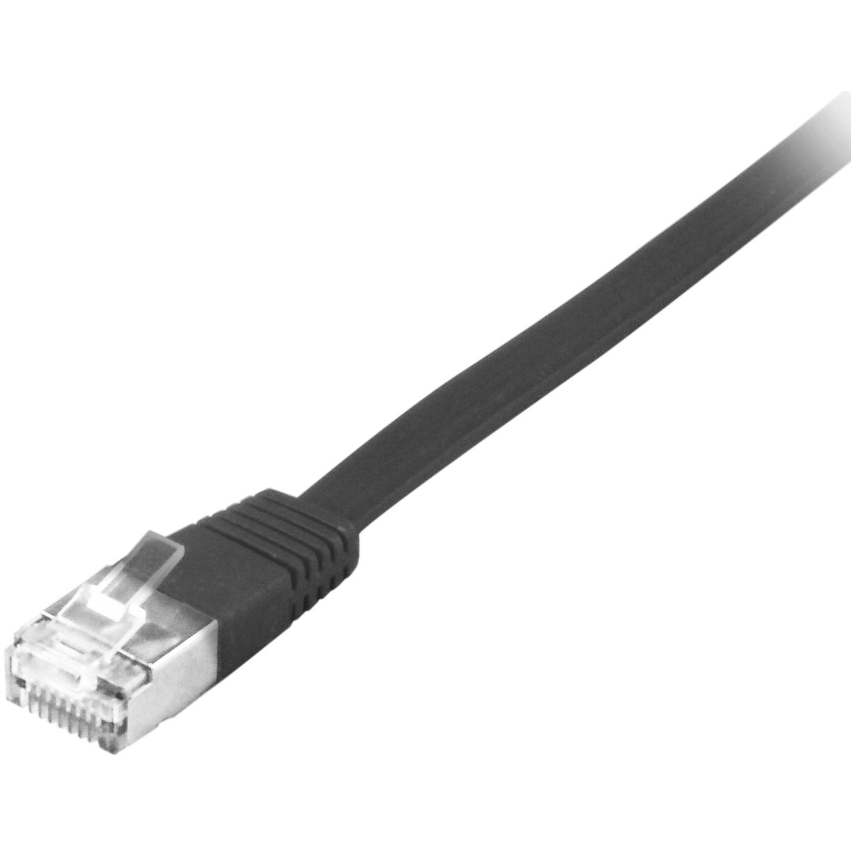 Equip Cat.6A U/FTP Flat Patchkabel, 10m, Schwarz