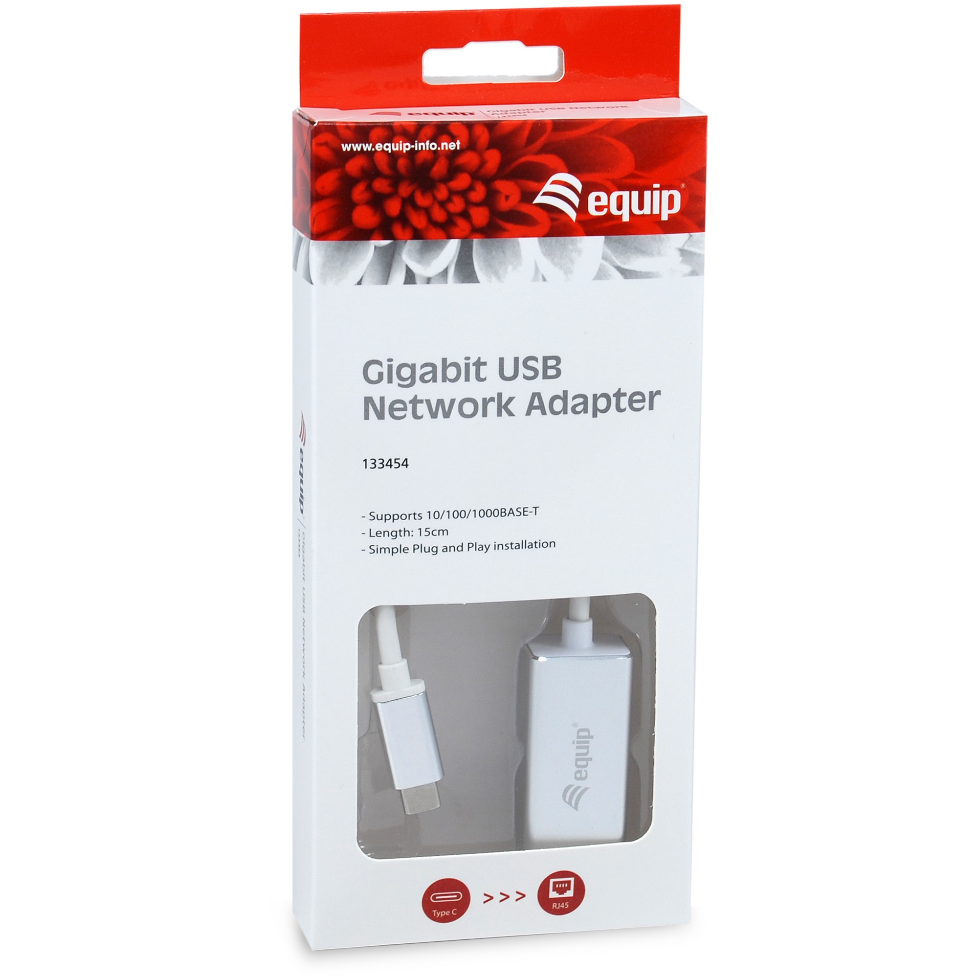 Equip USB Typ C auf RJ45 Gigabit Netwerkadapter