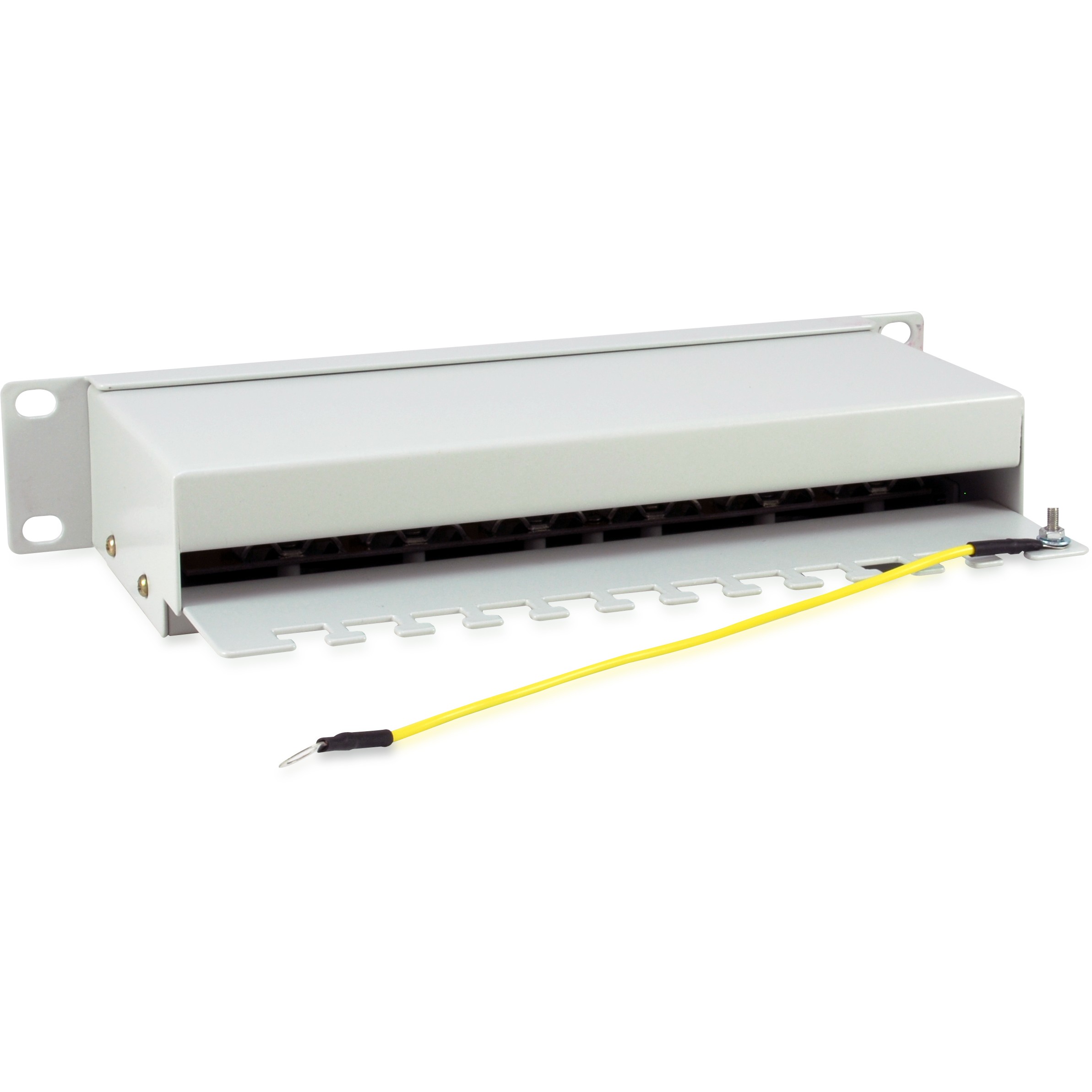 Equip 12-Port Cat.6 Geschirmtes Patch Panel, Hellgrau