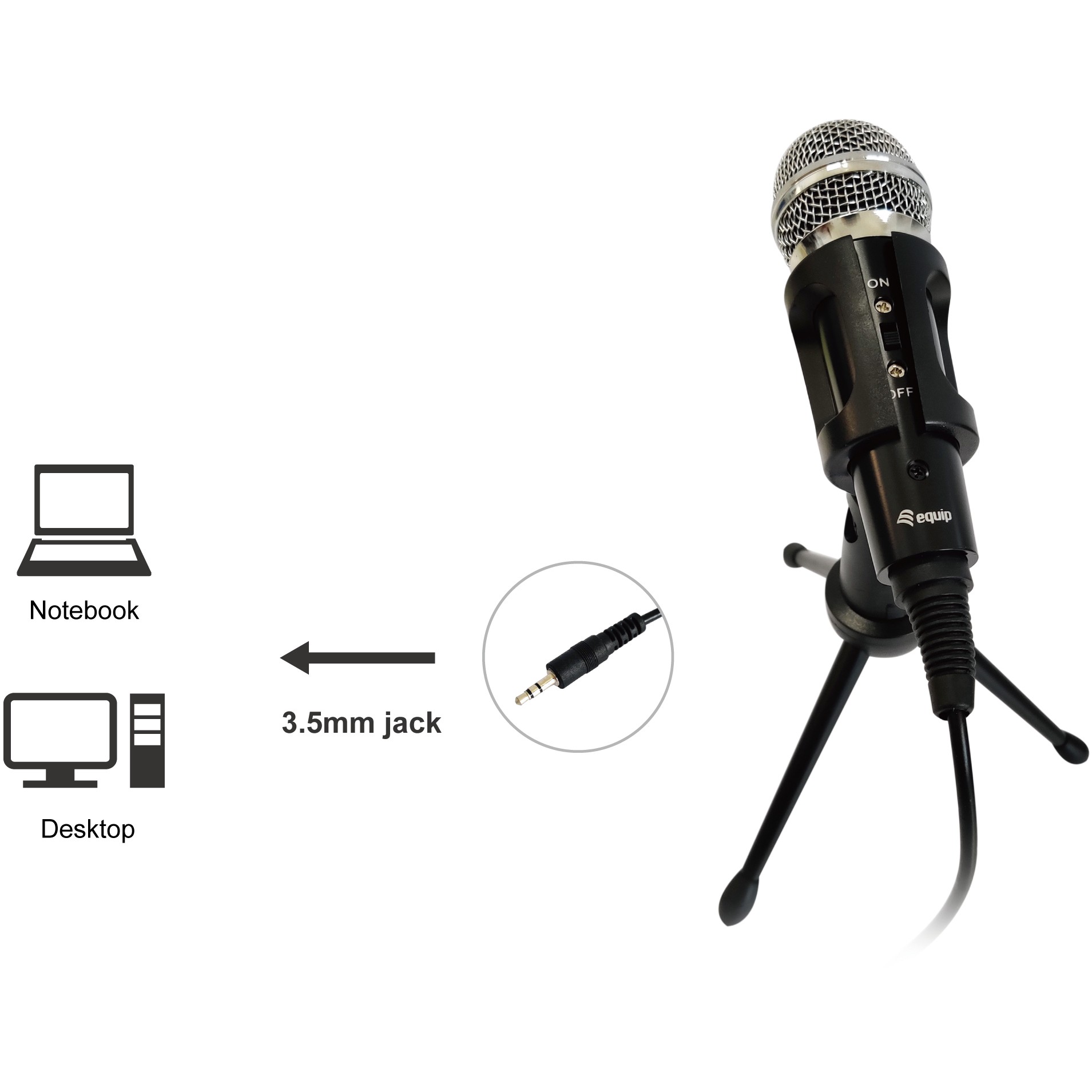 Equip Mini-Stereo-Tischmikrofon
