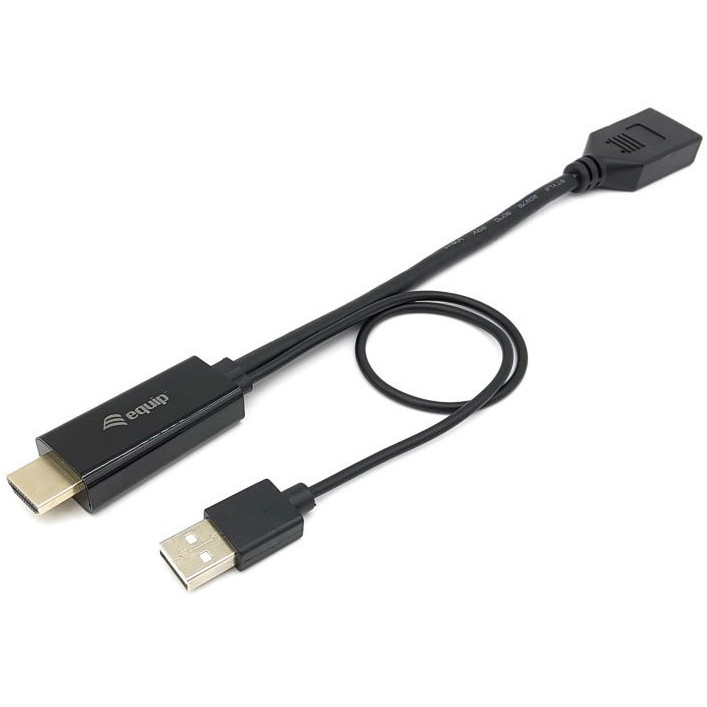 Equip 119039 Videokabel-Adapter 0,15 m HDMI Typ A (Standard) DisplayPort Schwarz