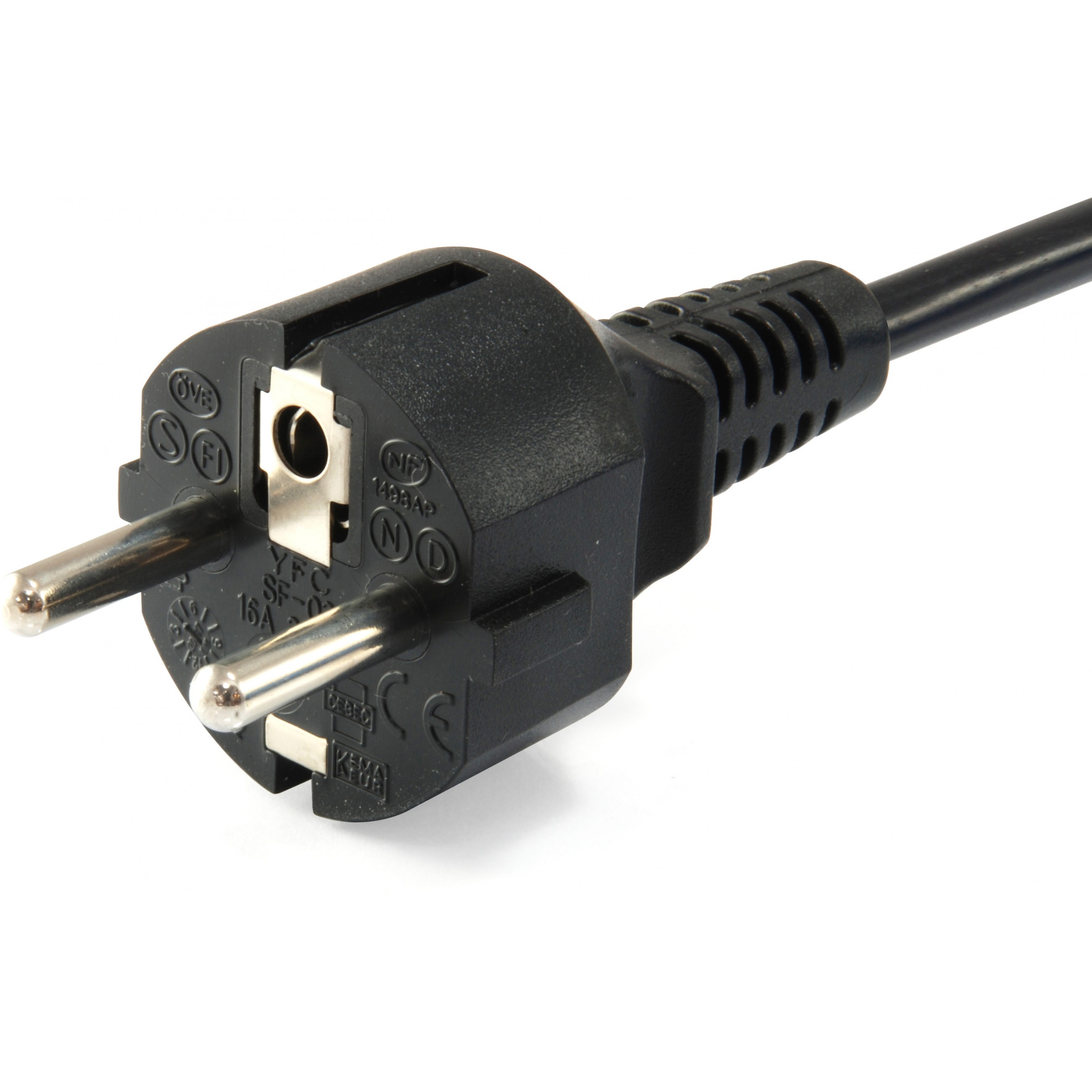 Equip Stromkabel CEE 7/7    ->C5  St/Bu   schwarz  3.00m PVC Polybeutel