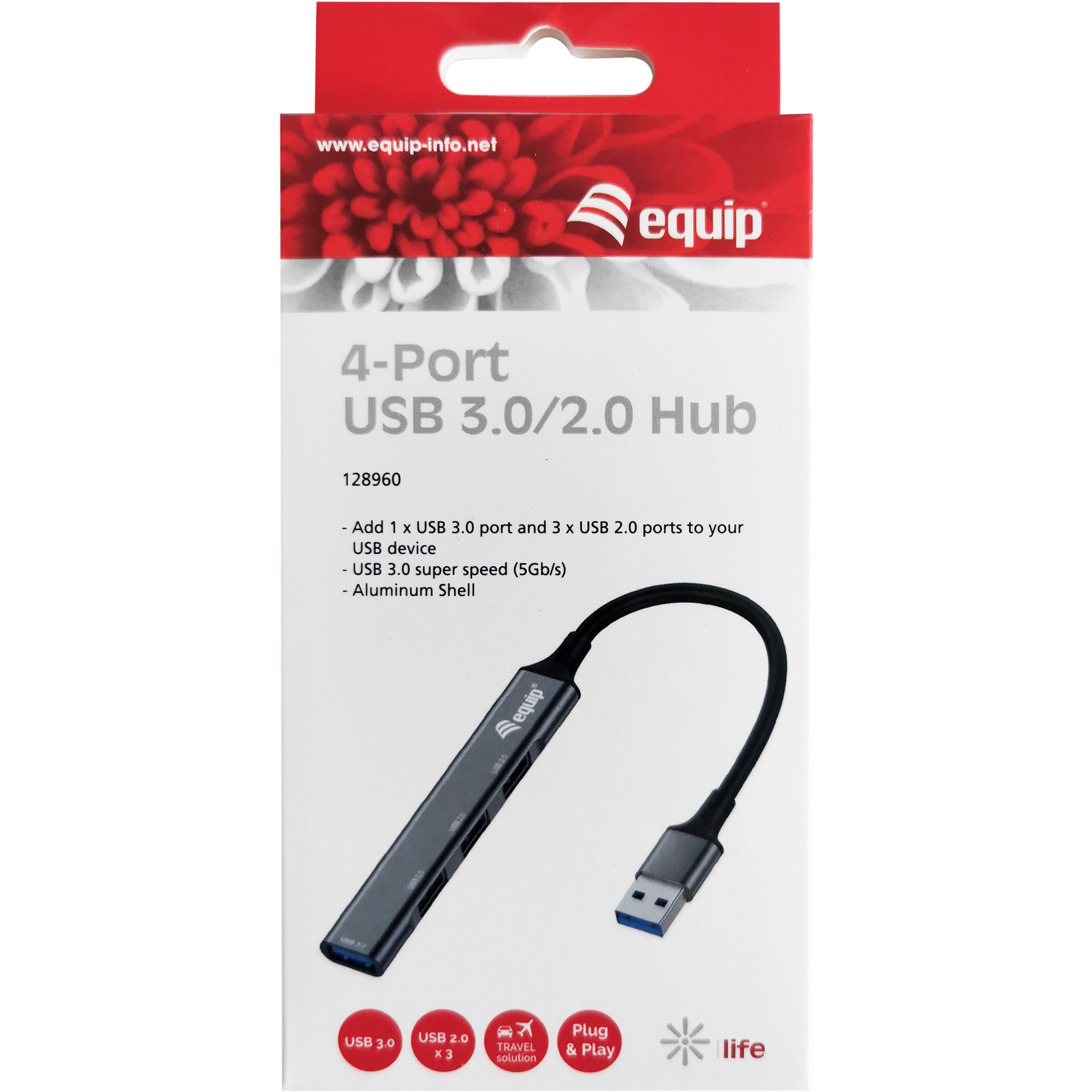 Equip 4-PORT-USB 3.0/2.0-HUB