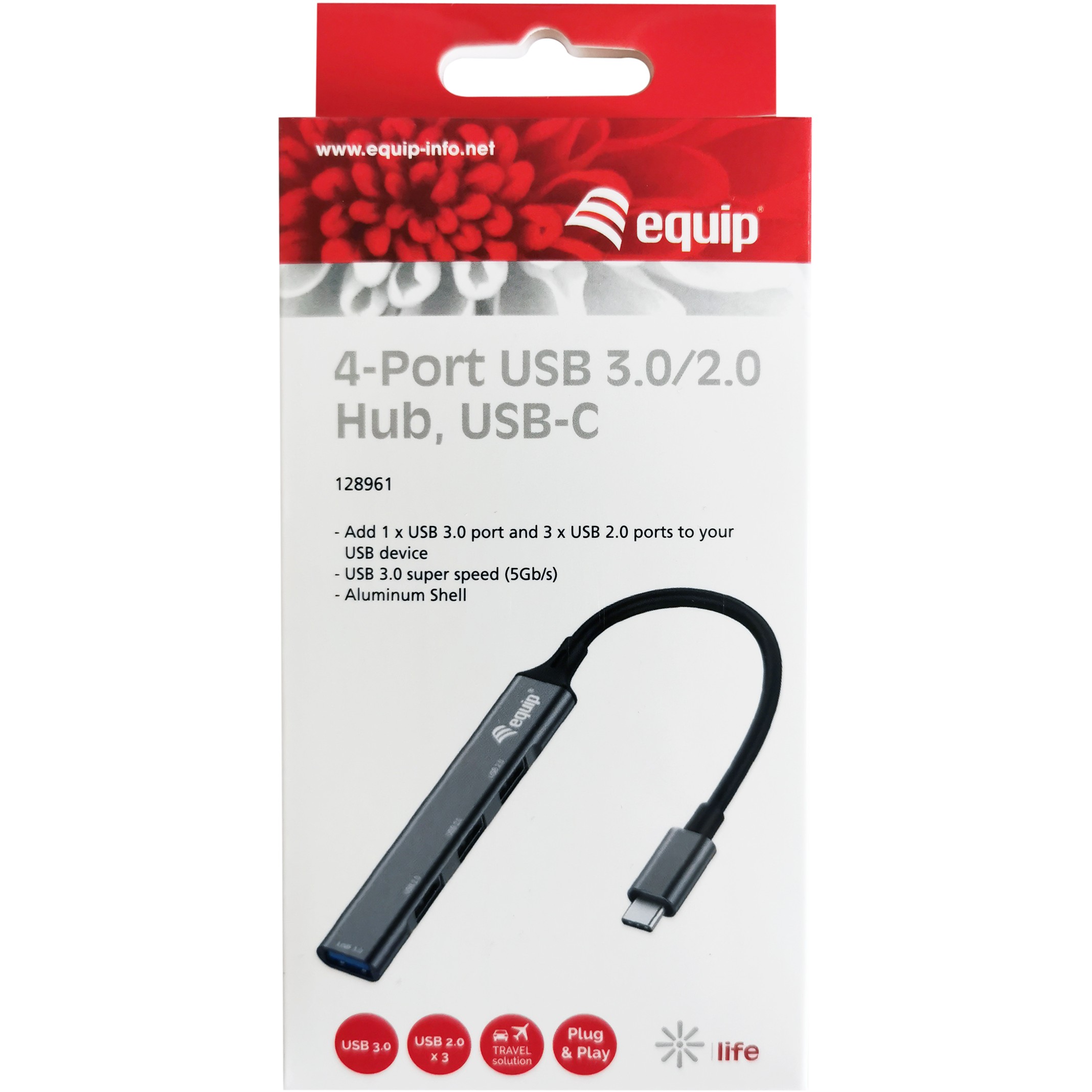 Equip 4-Port-USB 3.0/2.0-Hub