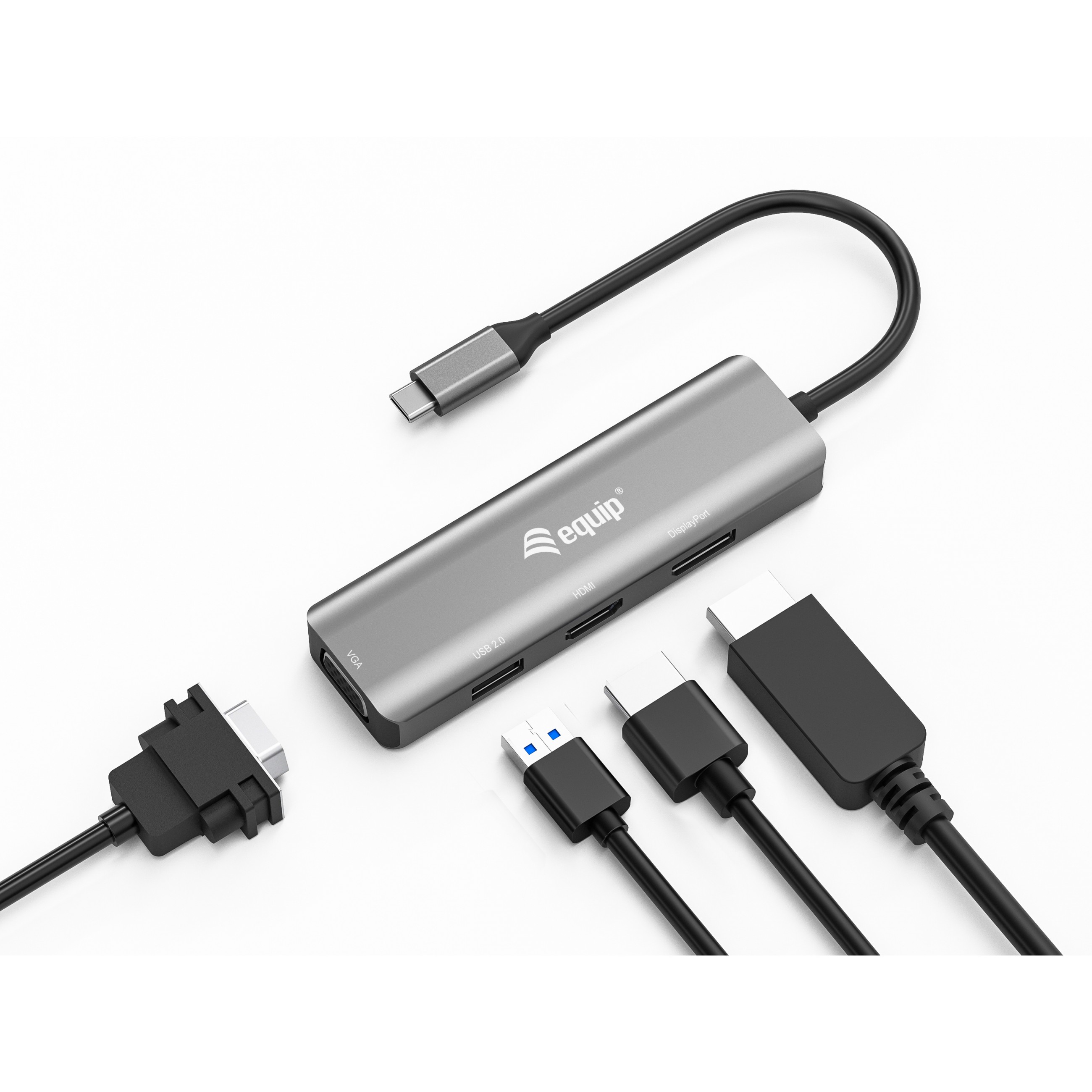 Equip USB-C auf HDMI/DisplayPort/VGA/USB-Adapter