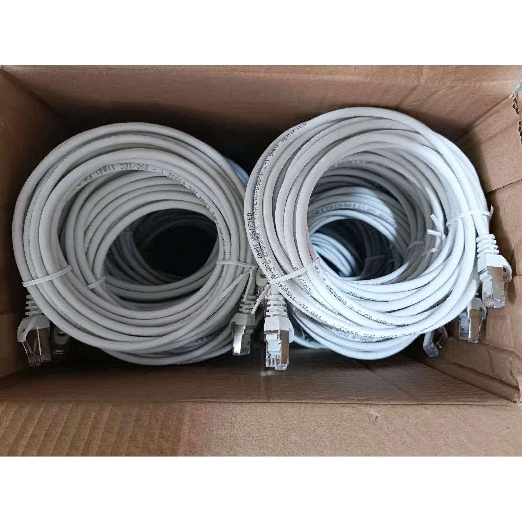 Equip Cat.6 S/FTP Patchkabel, 5.0m, weiss, 30Stück/set