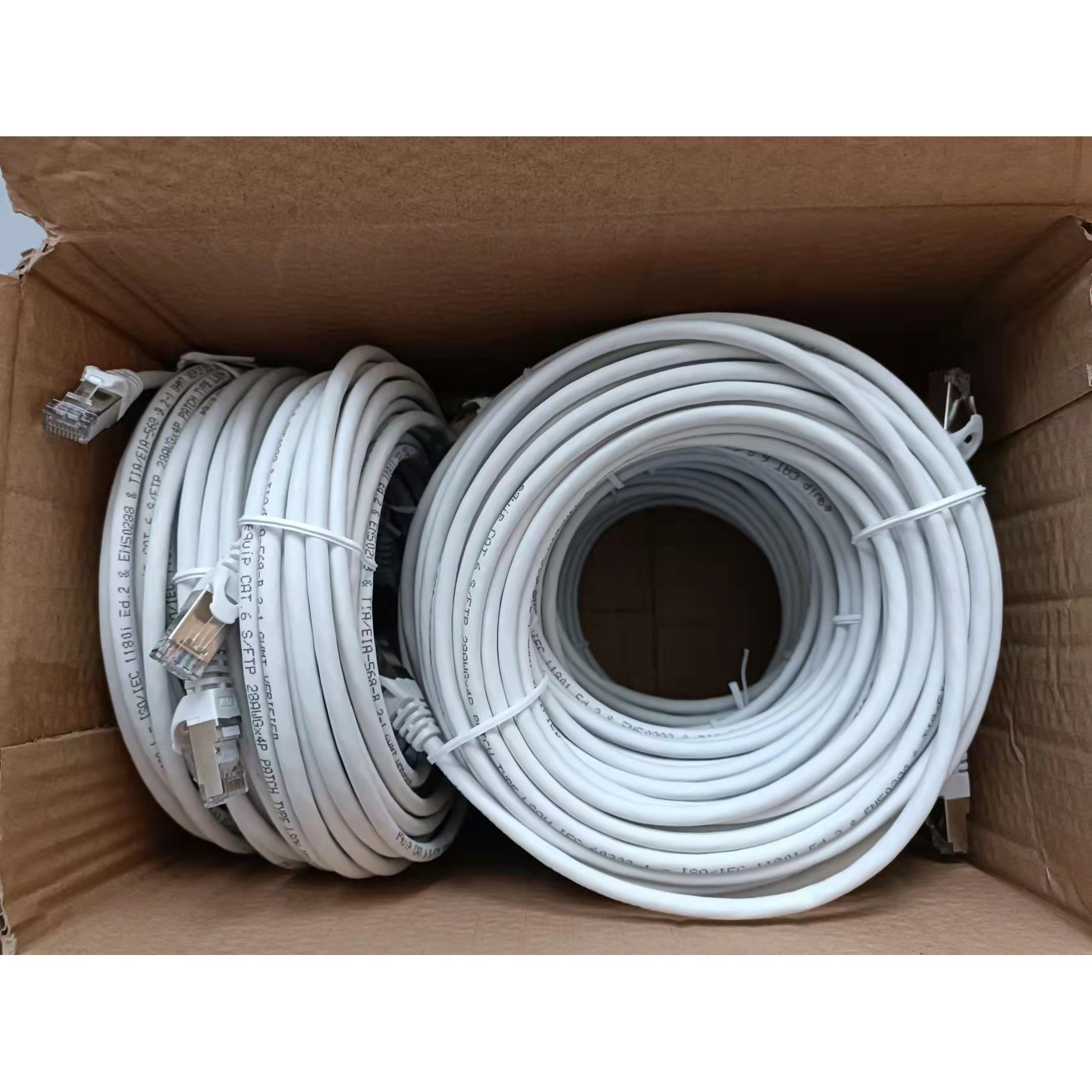 Equip Cat.6 S/FTP Patchkabel, 10m, weiss, 9Stück/set