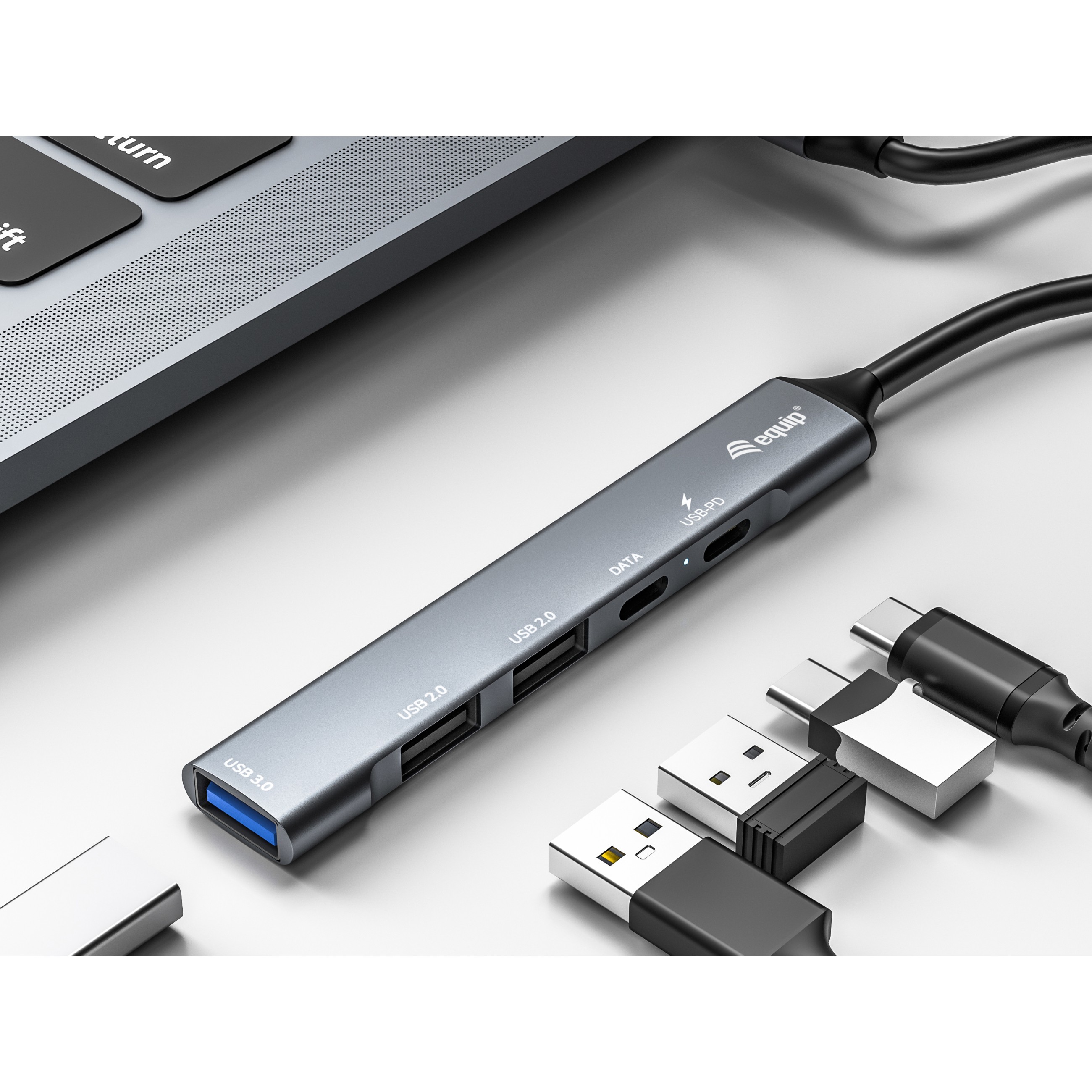 Equip 5-Port USB 3.0/2.0 Hub mit USB-C 100W USB PD