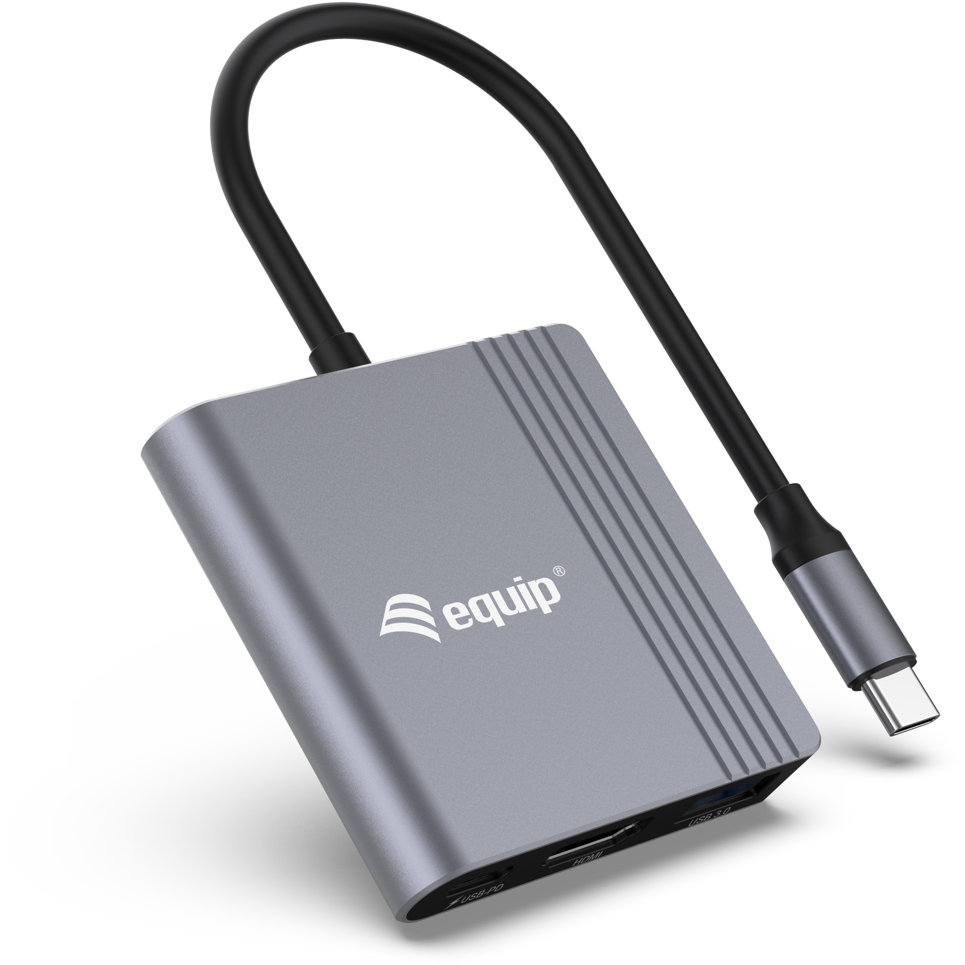 Equip 3-in-1-USB-C-zu-HDMI-/USB-A-/USB-PD-Adapter