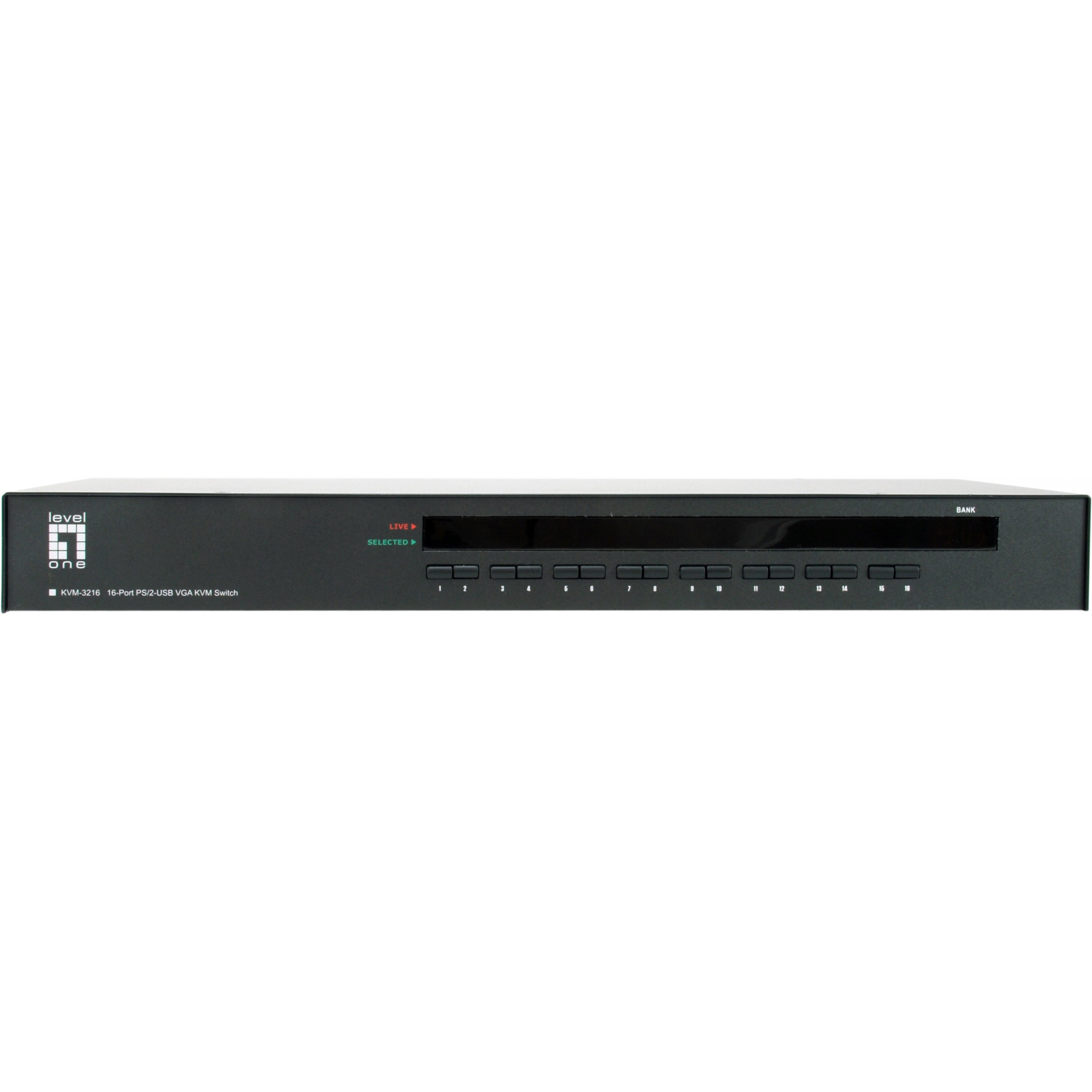 LevelOne 16-Port PS/2-USB VGA KVM Switch