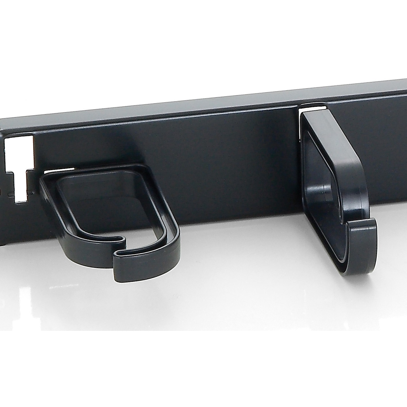 Equip 19 Kabelmanagement 5xPlastikringe Stahl   1U  RAL9005