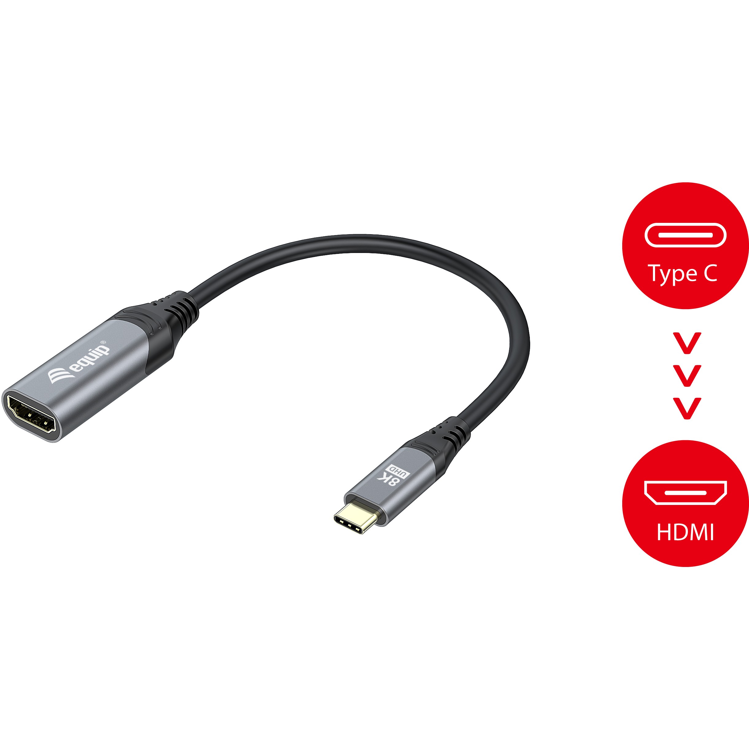 Equip USB-C auf HDMI 2.1 Adapter, 8K/30Hz