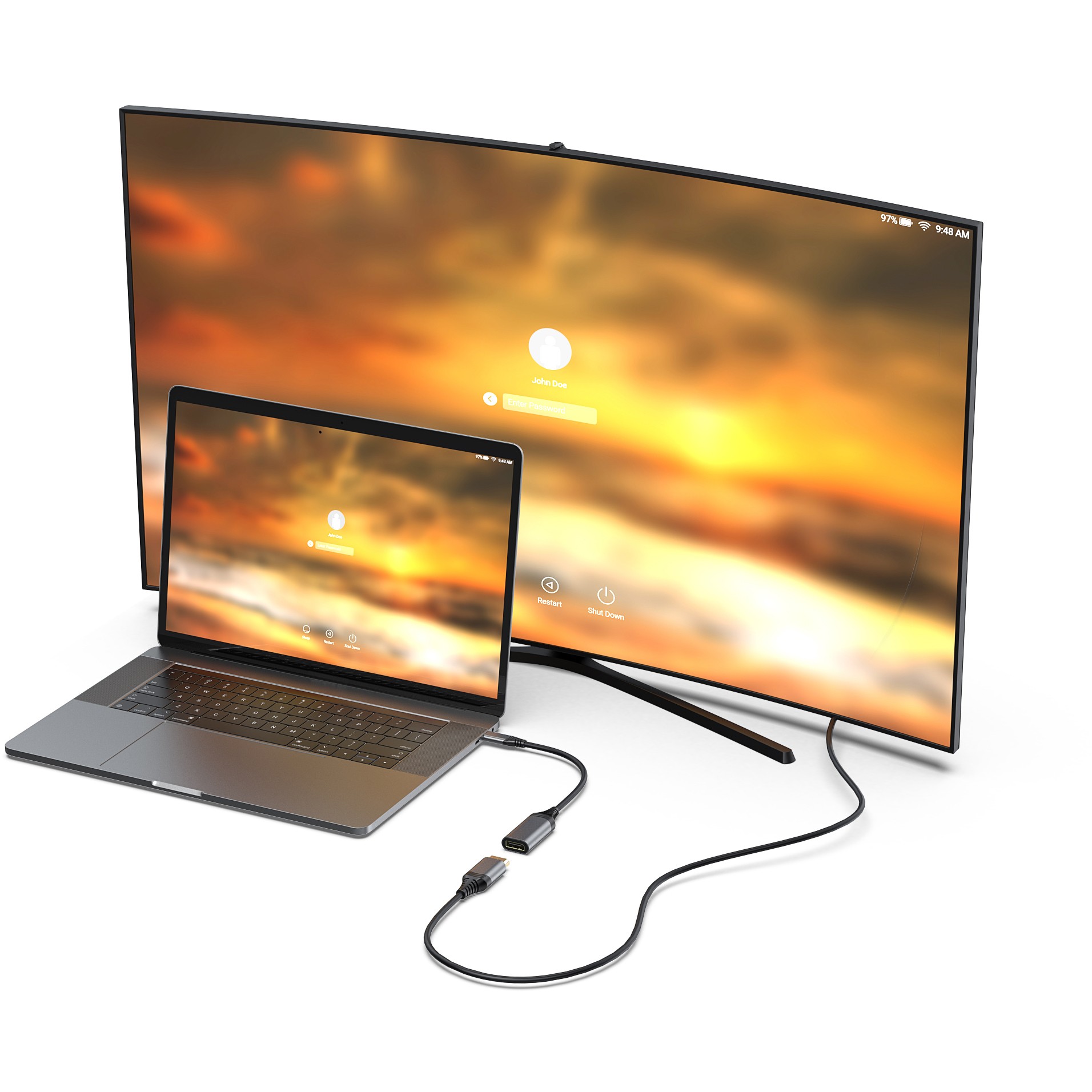 Equip USB-C auf DisplayPort 1.4 Adapter, 8K/30Hz