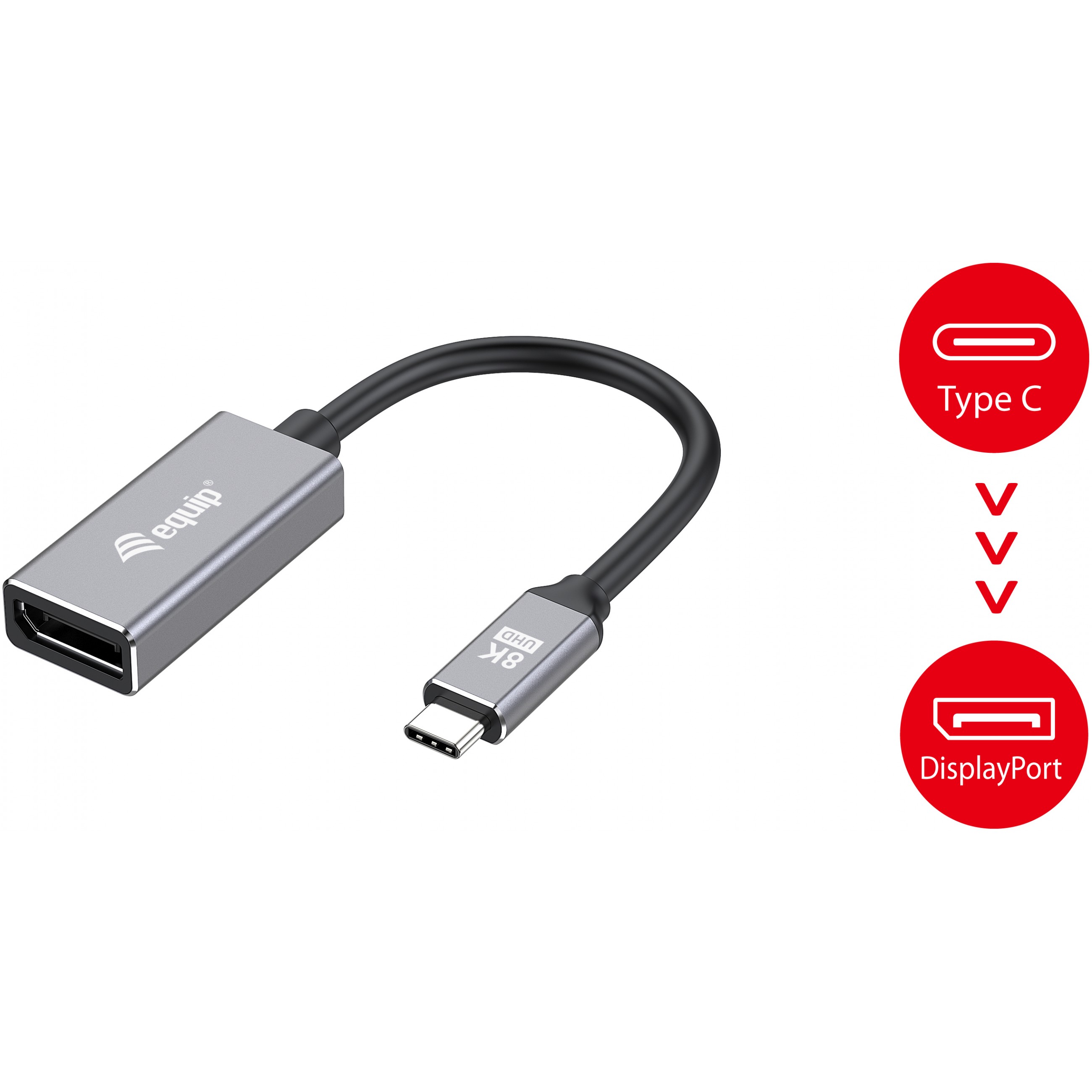 Equip USB-C auf DisplayPort 1.4 Adapter, 8K/30Hz