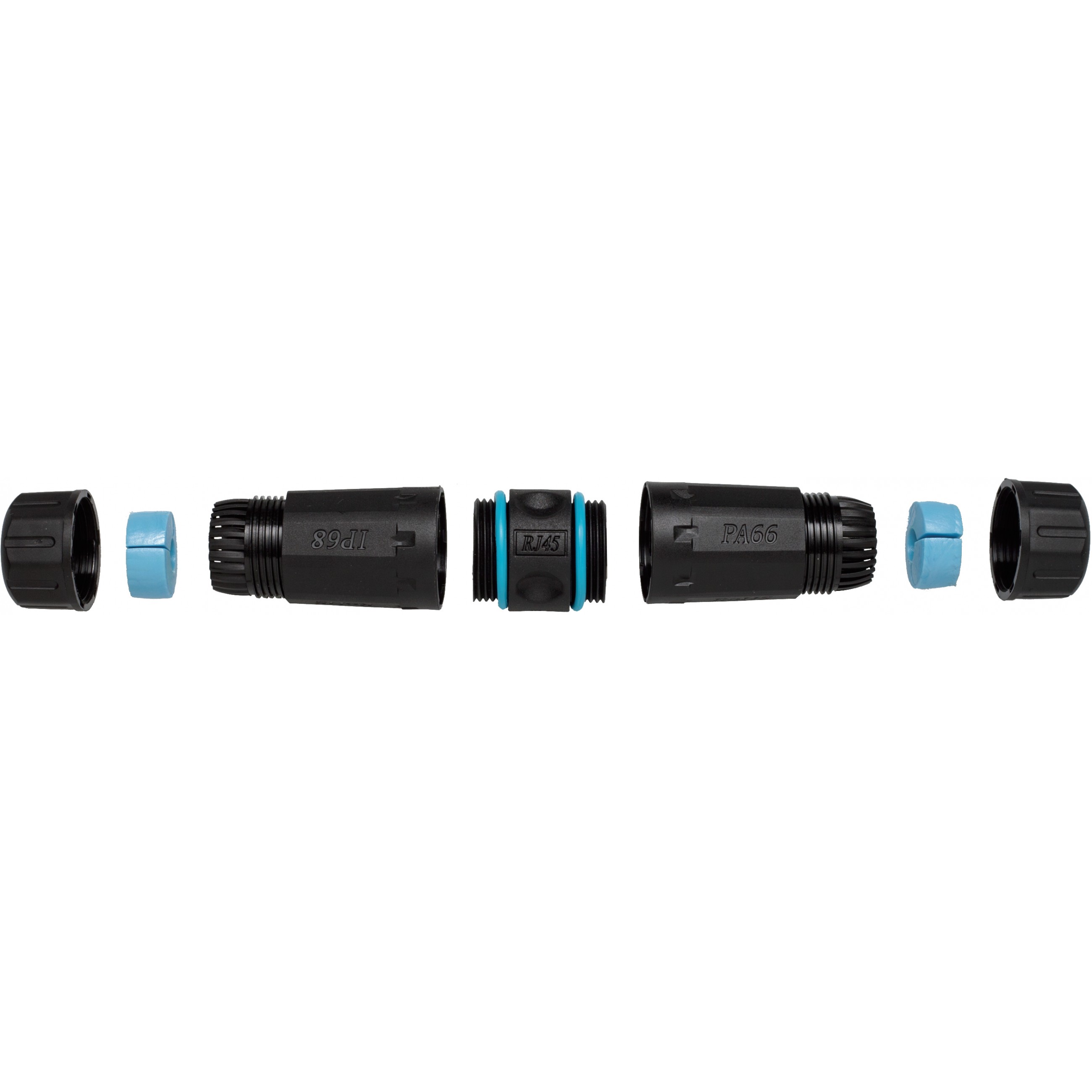 Equip Cat.6A RJ45-Inline-Koppler für den Außenbereich