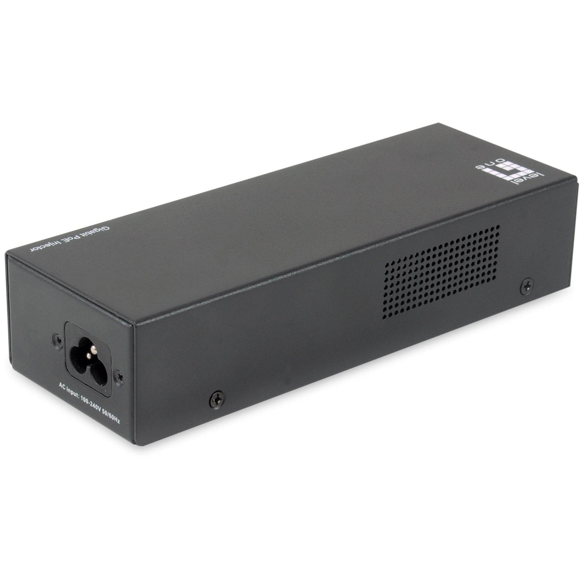 LevelOne PoE-Injektor GB 2x   1Gbps PSE   90W PoE    schwarz