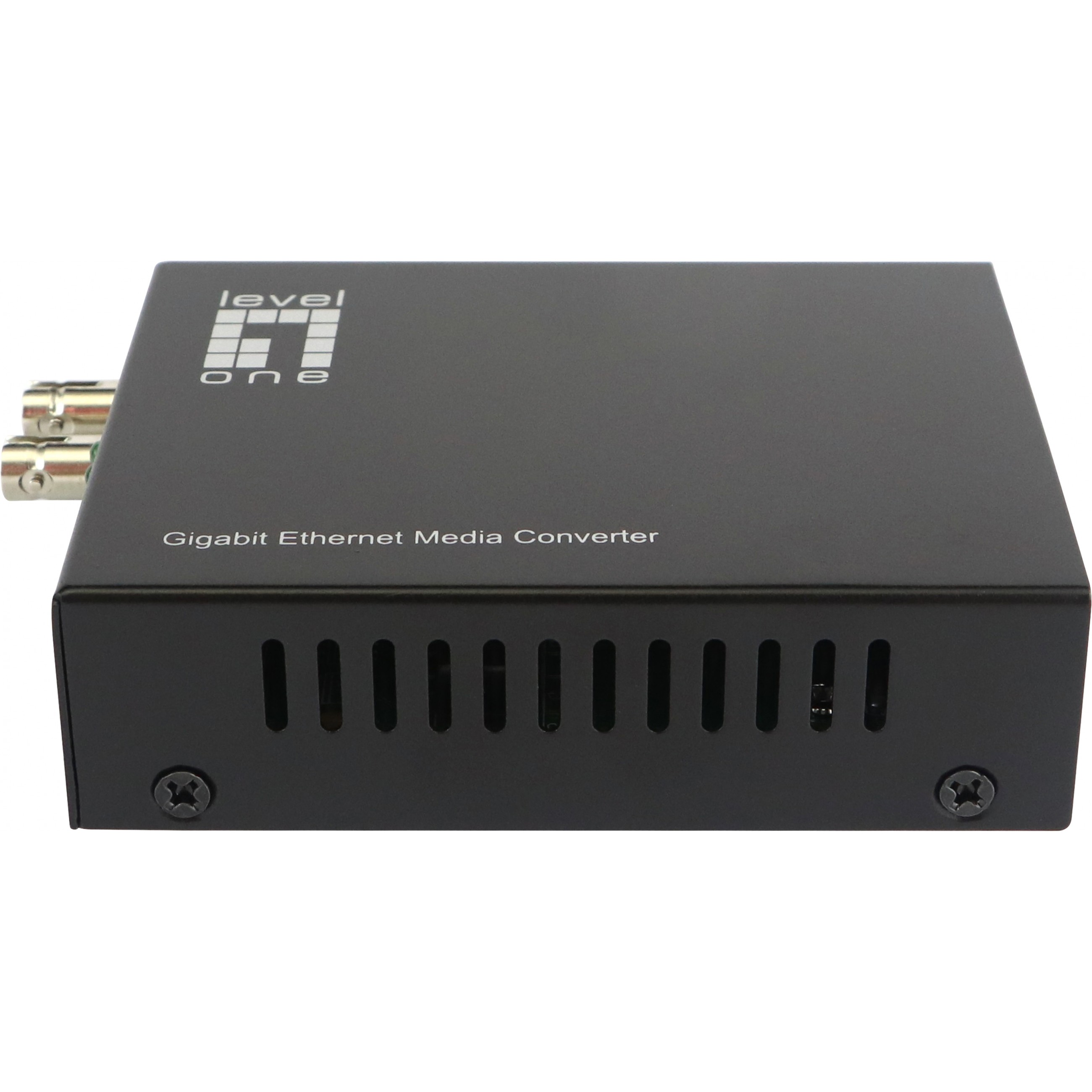 LevelOne Gigabit RJ45 zu ST Mediakonverter, Single-Mode Glasfaser, 20km