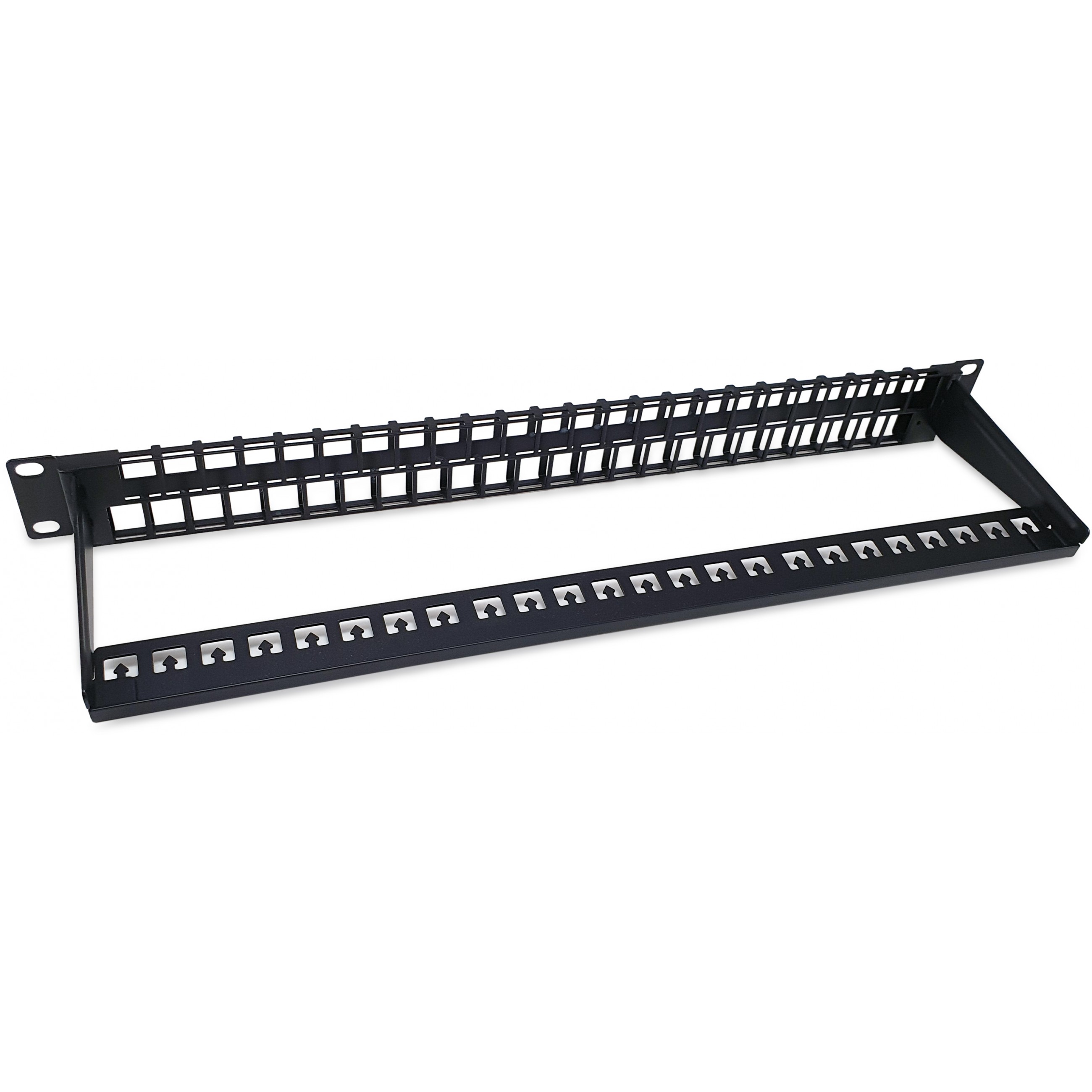 Equip 48-Port Keystone Cat.6 Ungeschirmtes Patchpanel, Schwarz