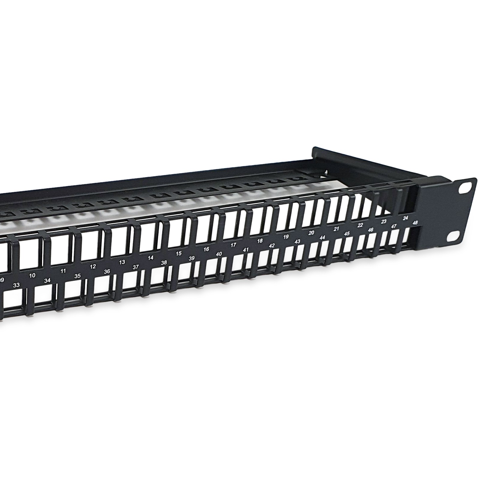 Equip 48-Port Keystone Cat.6 Ungeschirmtes Patchpanel, Schwarz