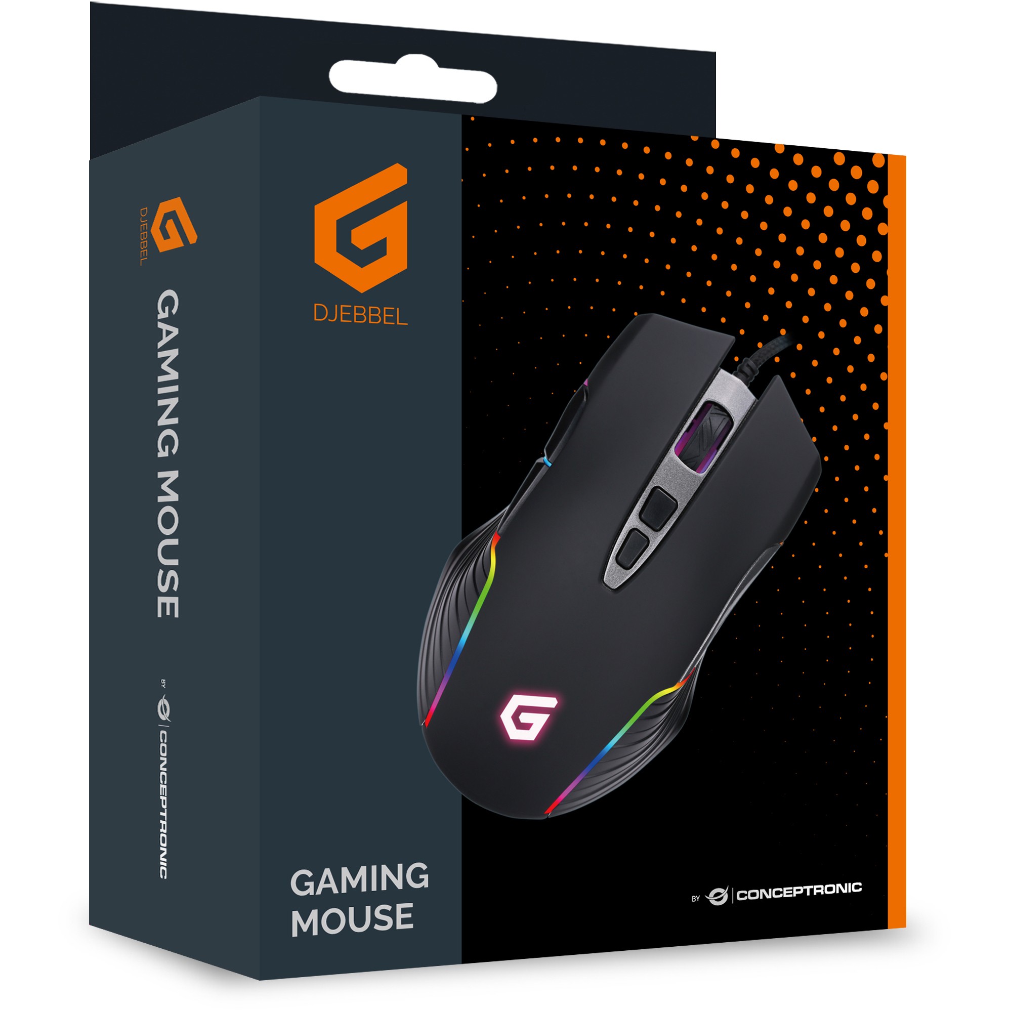 Conceptronic 7D Gaming USB Maus, 7200 DPI