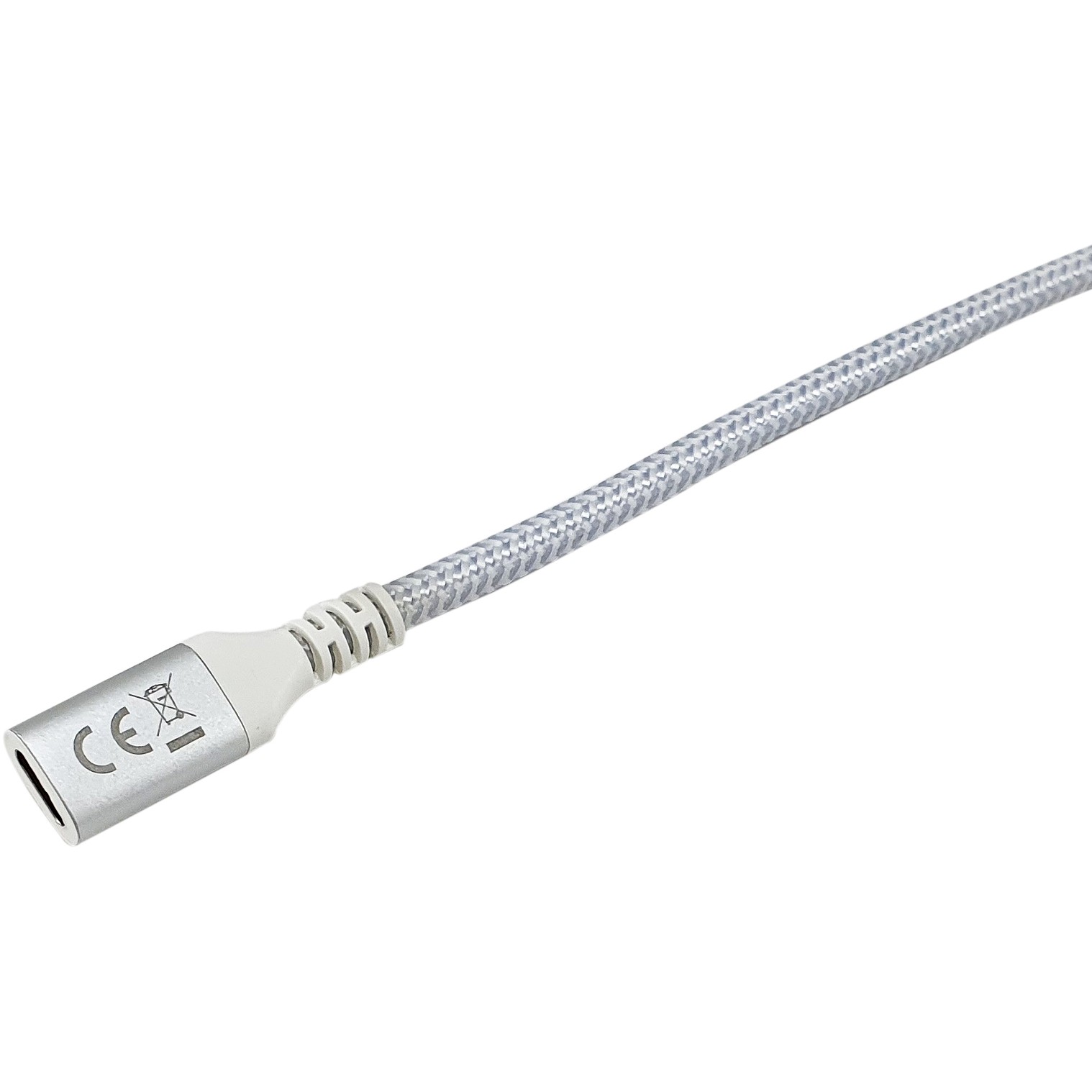 Equip USB 3.2 Gen 2 C zu C Verlängerungskabel, 0,5 m, M/F, 4K/60Hz, 10 Gbps, Weiß