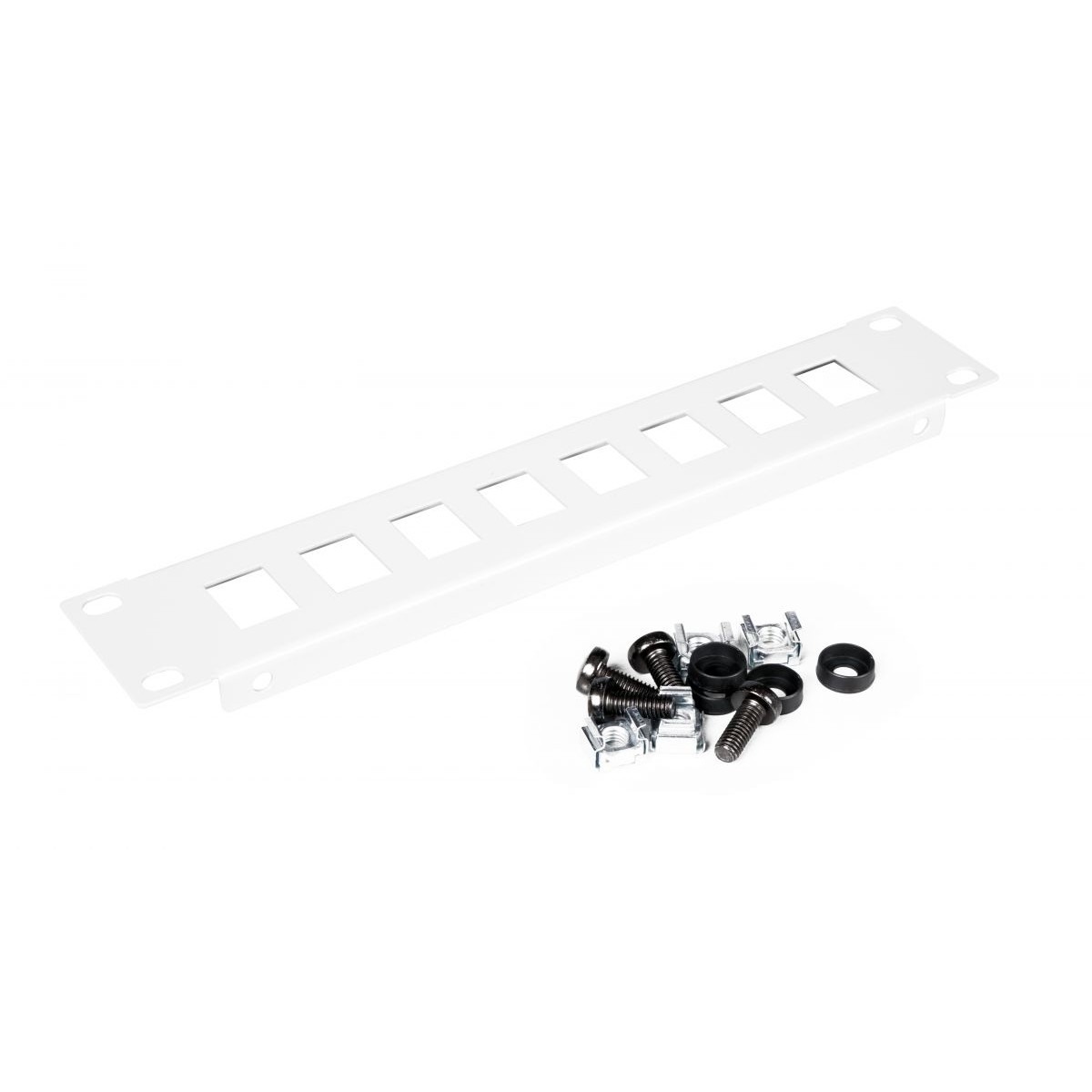 Equip 10 Patchpanel 8xRJ45 Keystone Jacks (leer) 1U    grau