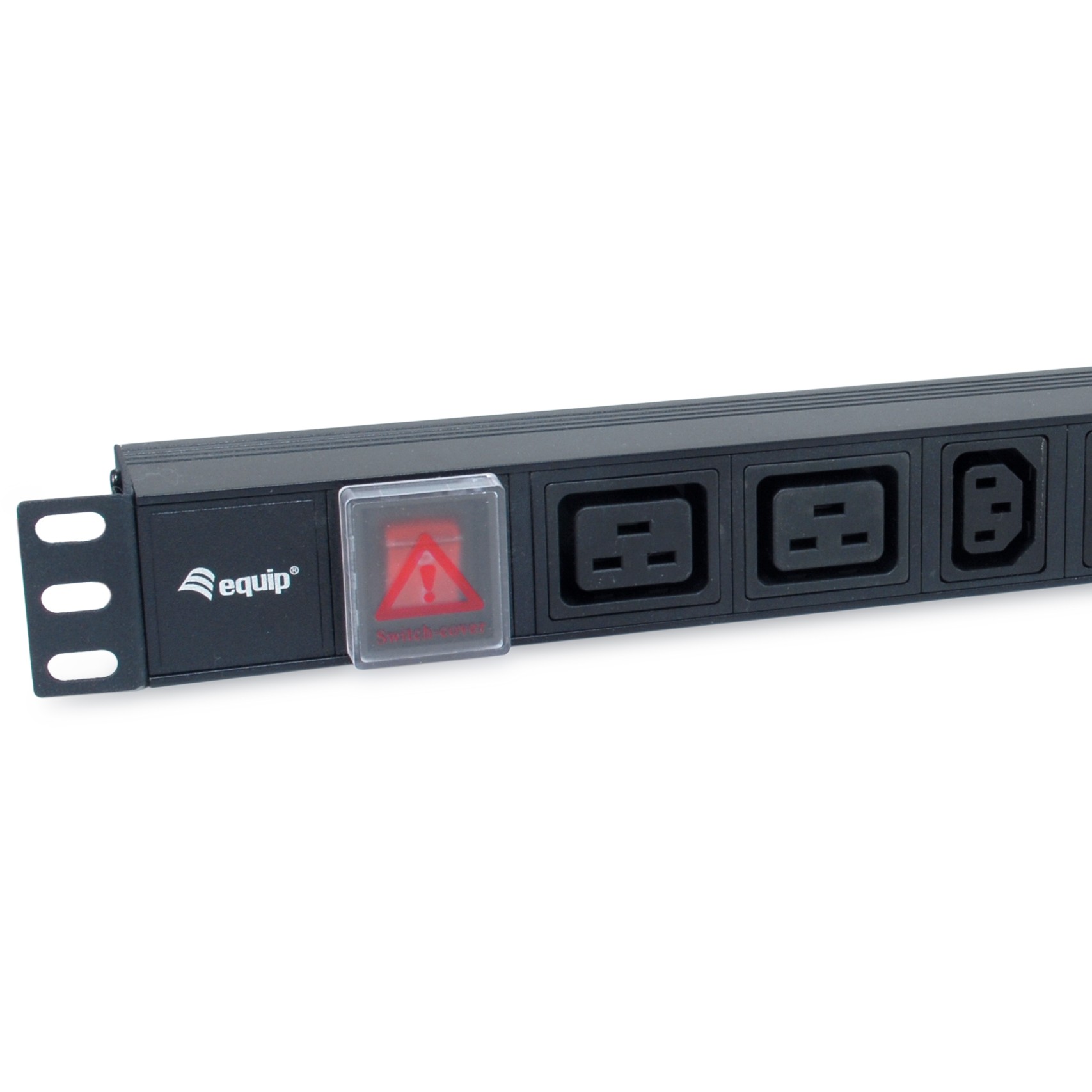 Equip 8-Fach Steckdosenleiste, 6 x IEC-C13 + 2 x IEC-C19, Ein-/Ausschalter, Aluminiumgehäuse