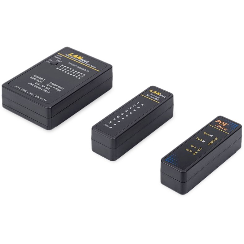 Equip Netzwerkkabeltester, RJ45, BNC, PoE