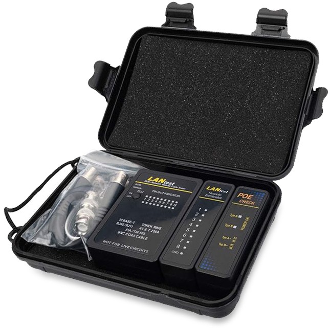 Equip Netzwerkkabeltester, RJ45, BNC, PoE